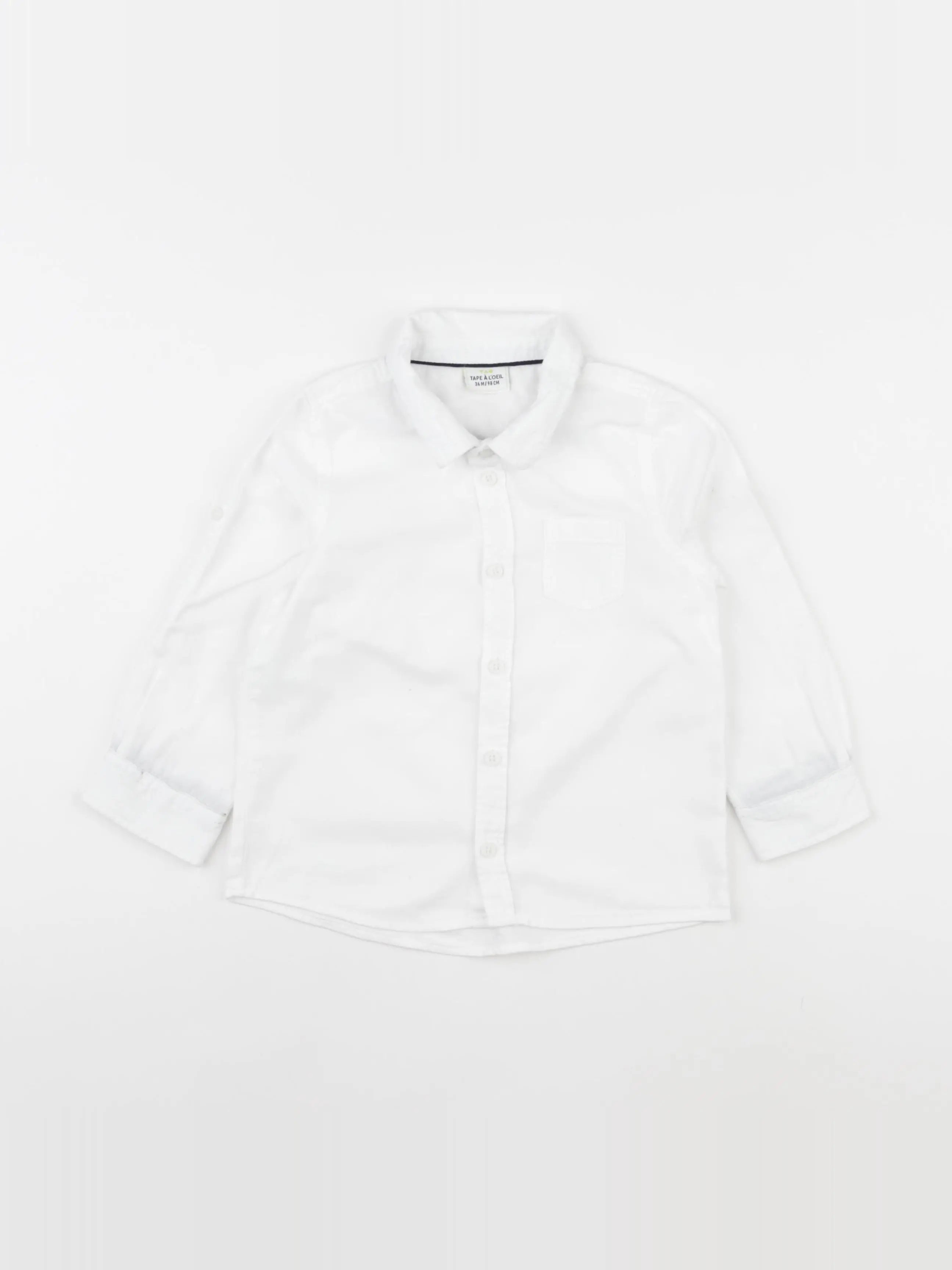 Tape à l'oeil - chemise blanc - 36 mois