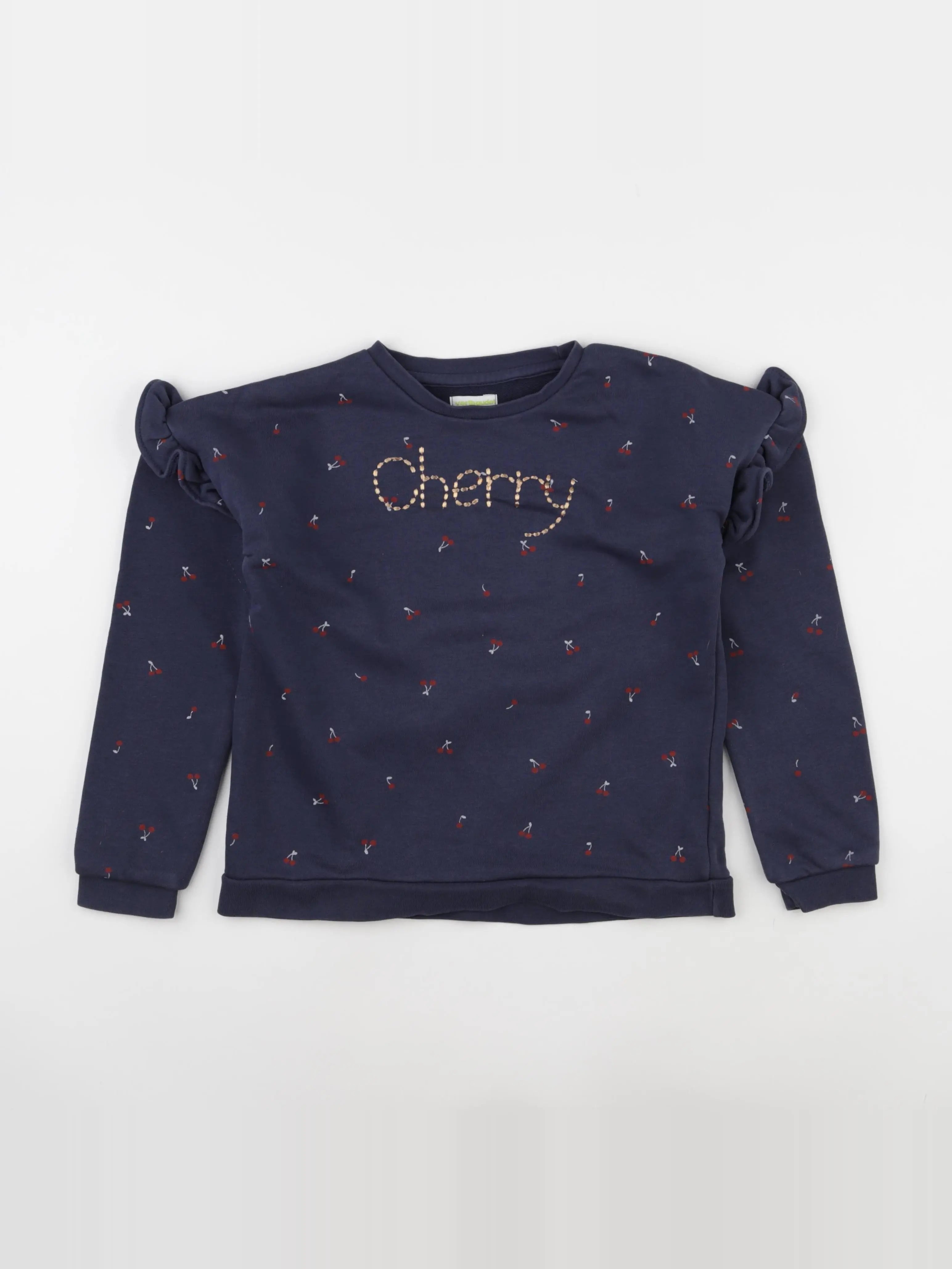 Vertbaudet - sweat bleu - 10 ans