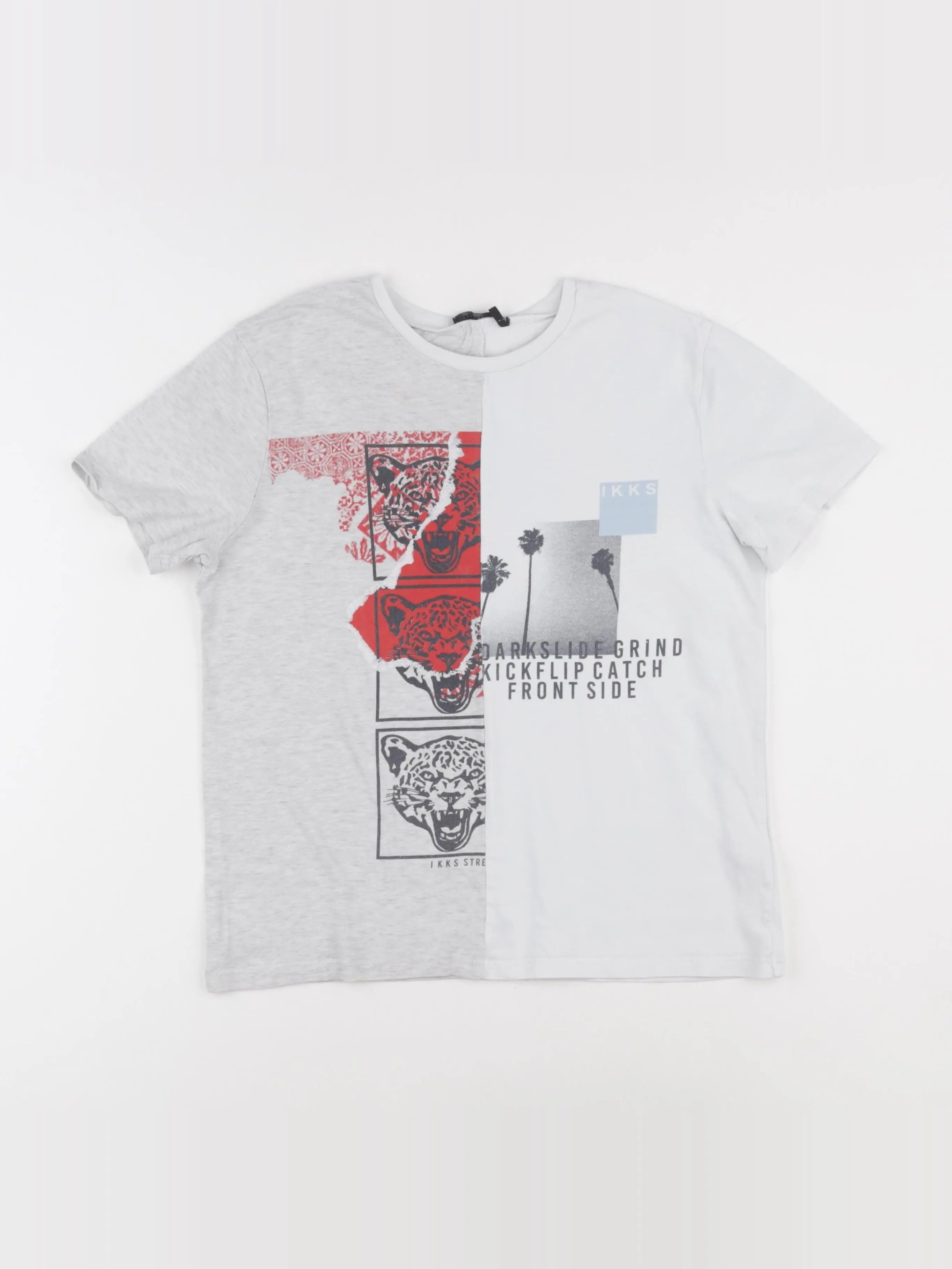 IKKS - tee-shirt gris - 12 ans