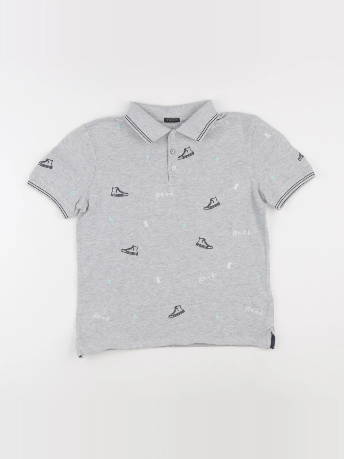 IKKS - polo gris - 12 ans