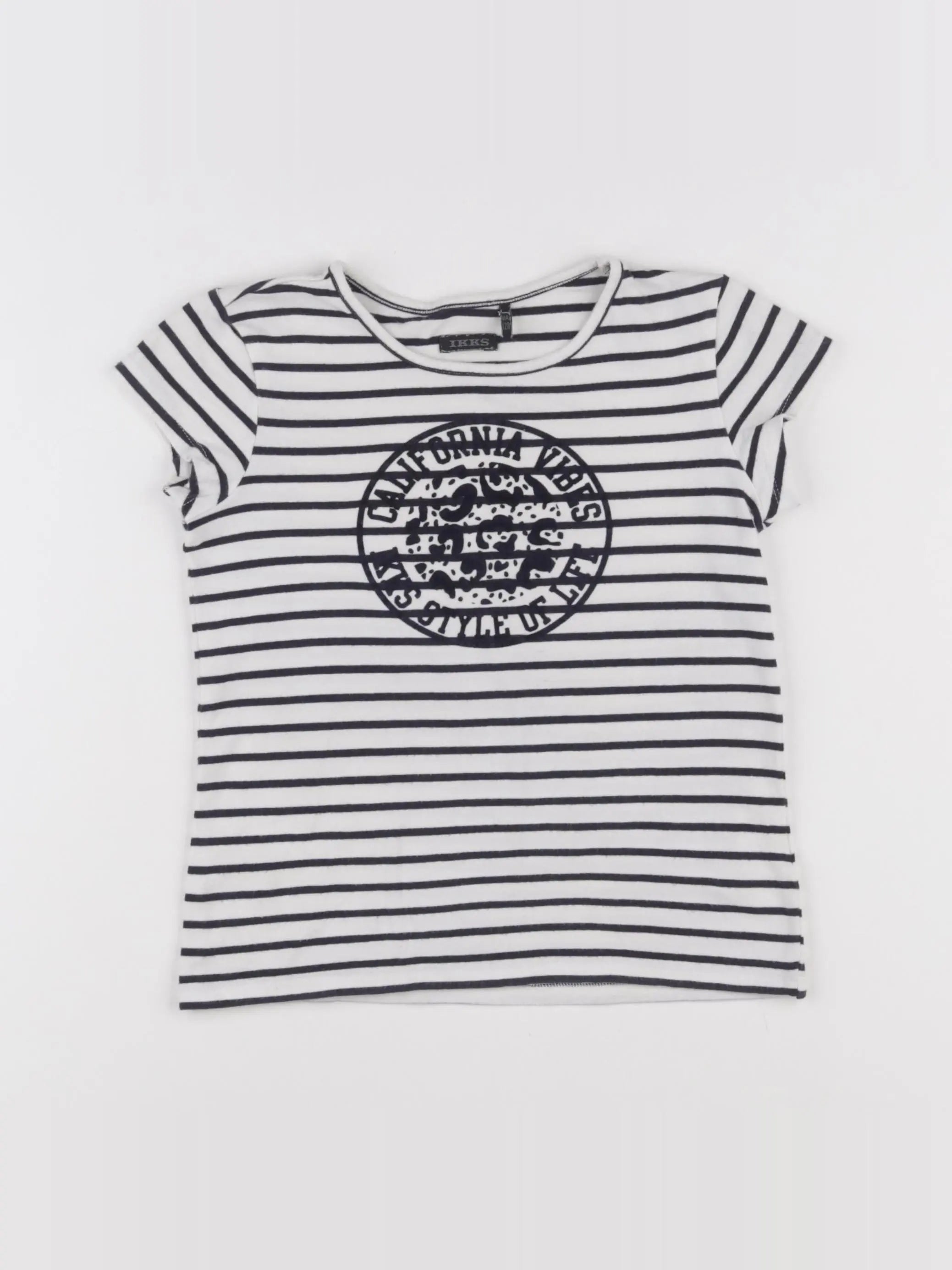 IKKS - tee-shirt blanc - 8 ans