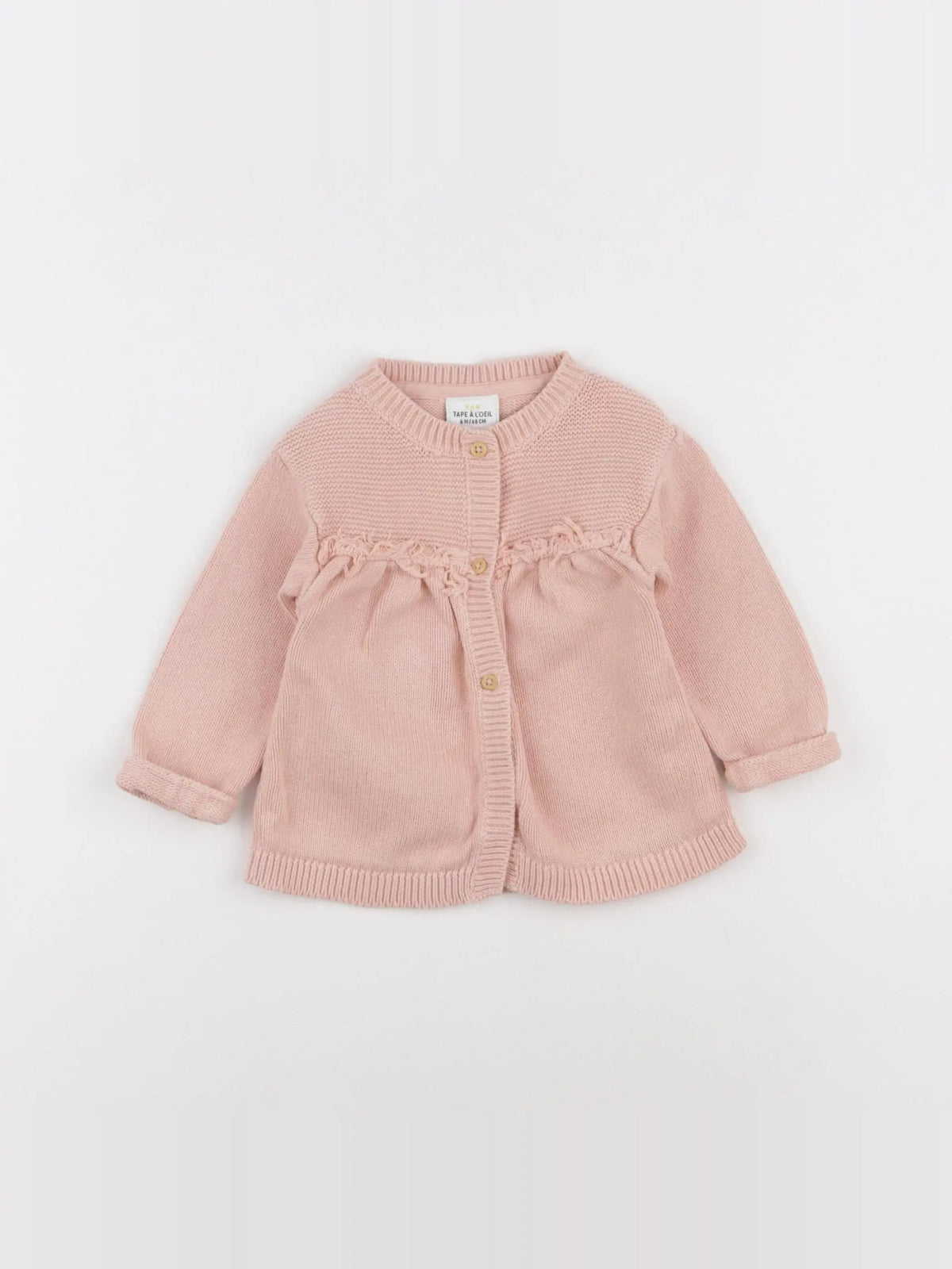 Tape à l'oeil - gilet rose - 6 mois