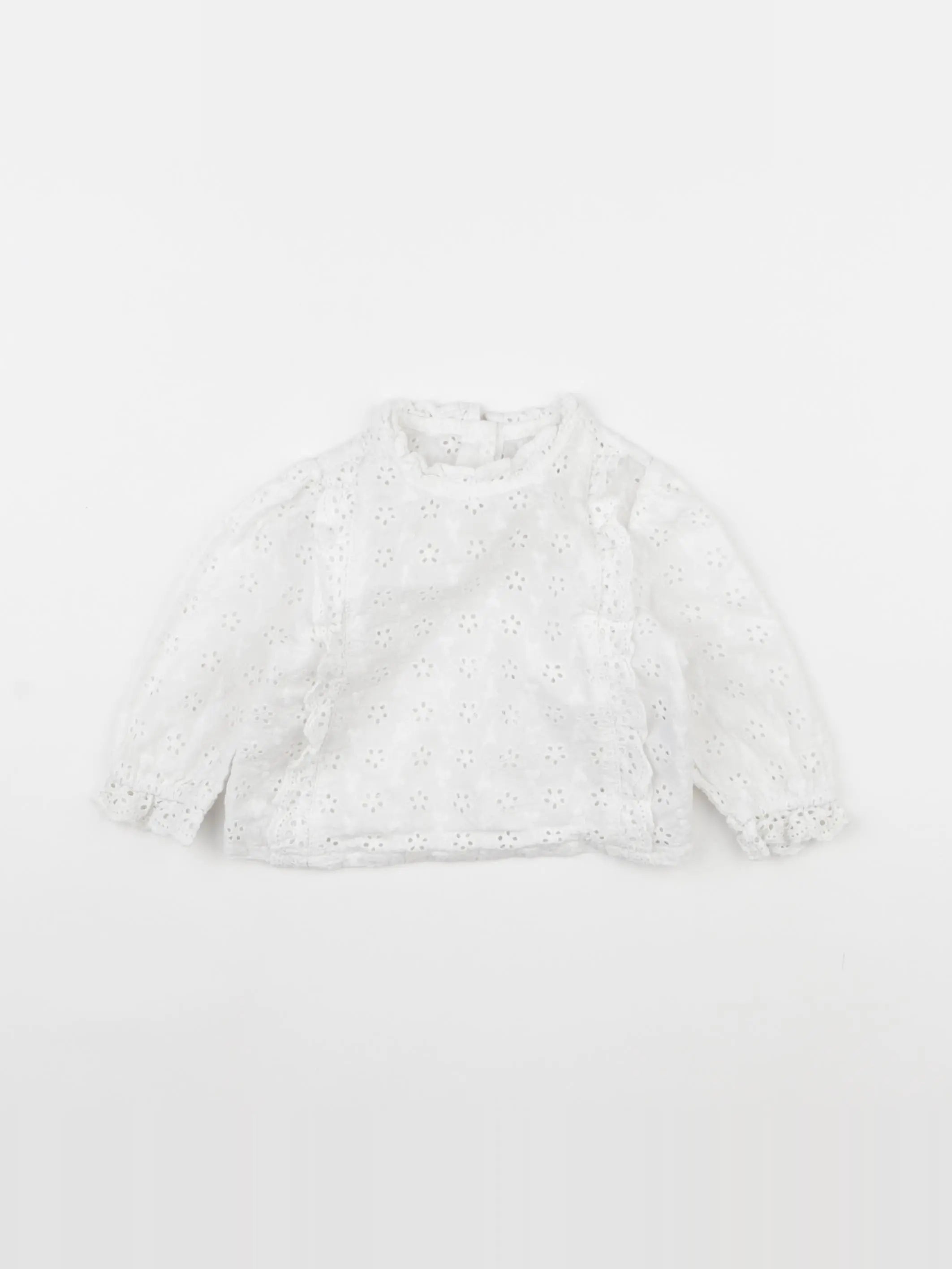 Vertbaudet - blouse blanc - 6 mois