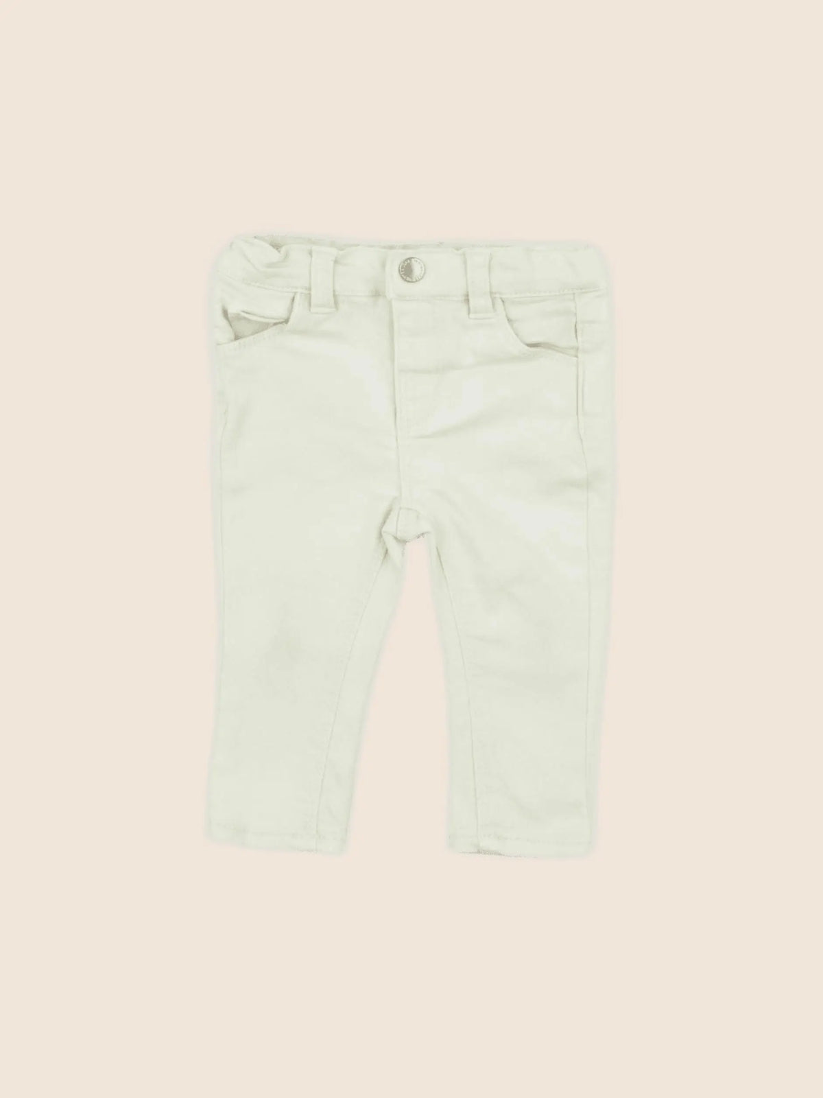 Vertbaudet - pantalon jaune - 6 mois