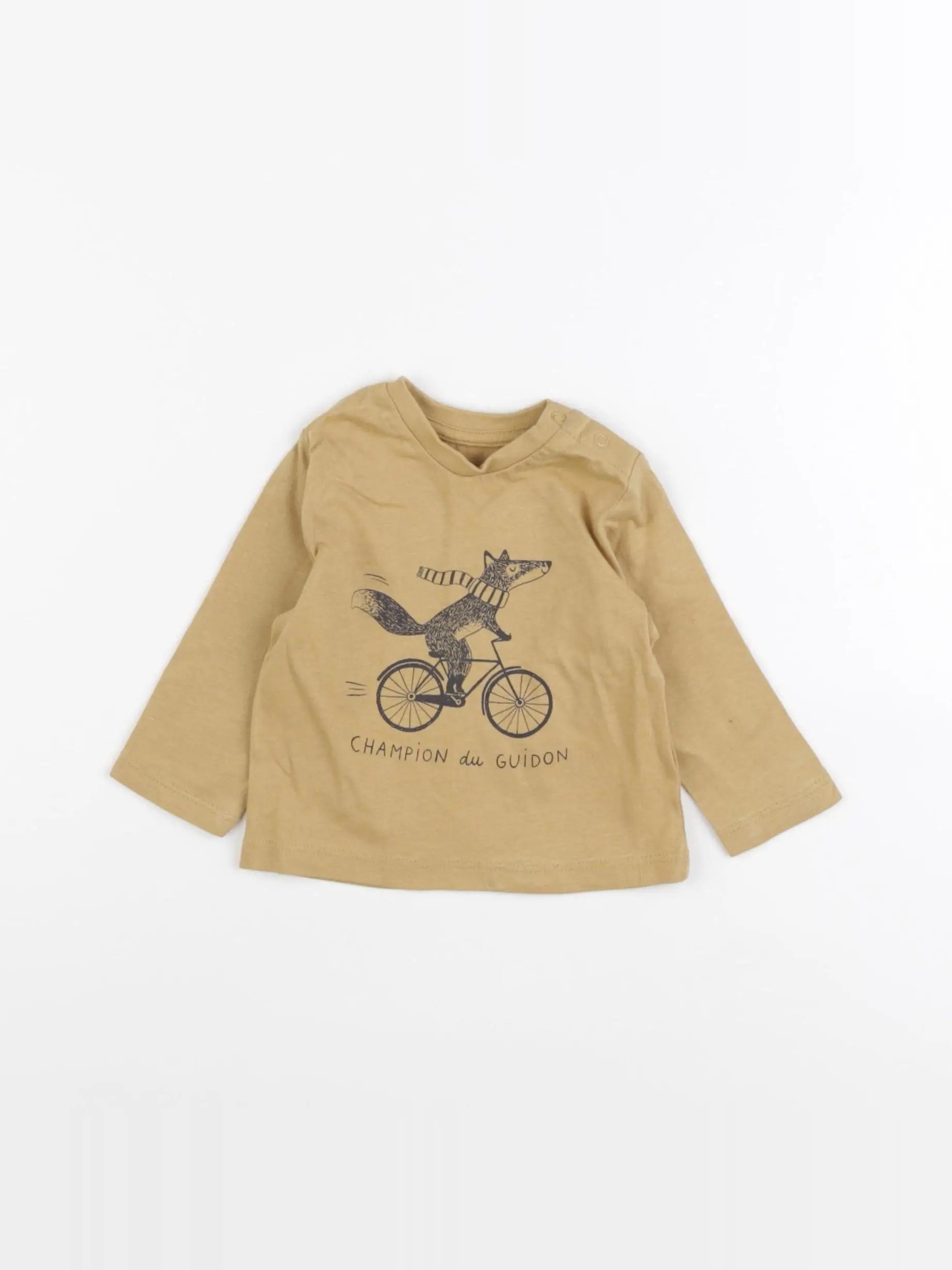 Vertbaudet - tee-shirt jaune - 3 mois
