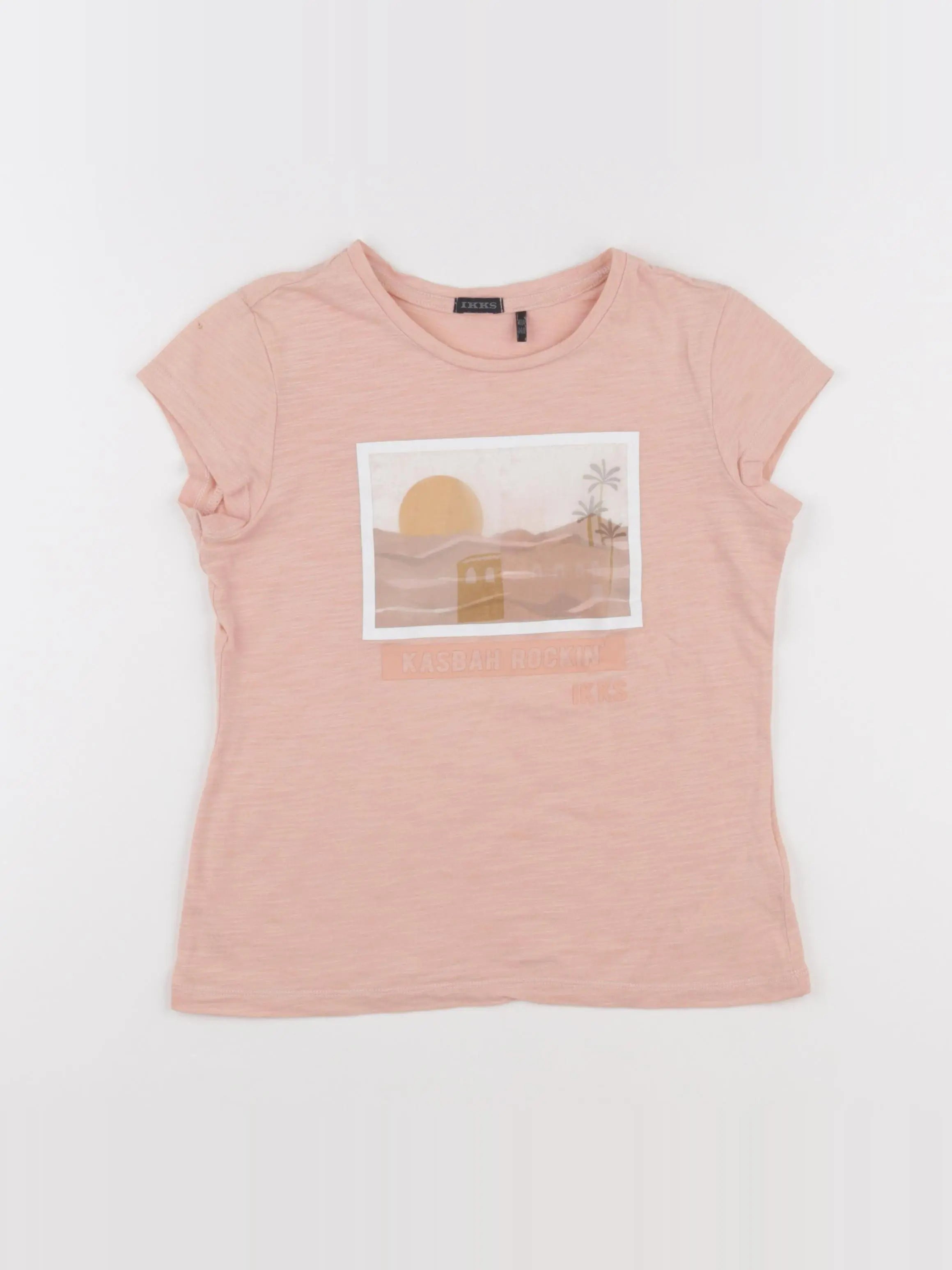 IKKS - tee-shirt rose - 10 ans