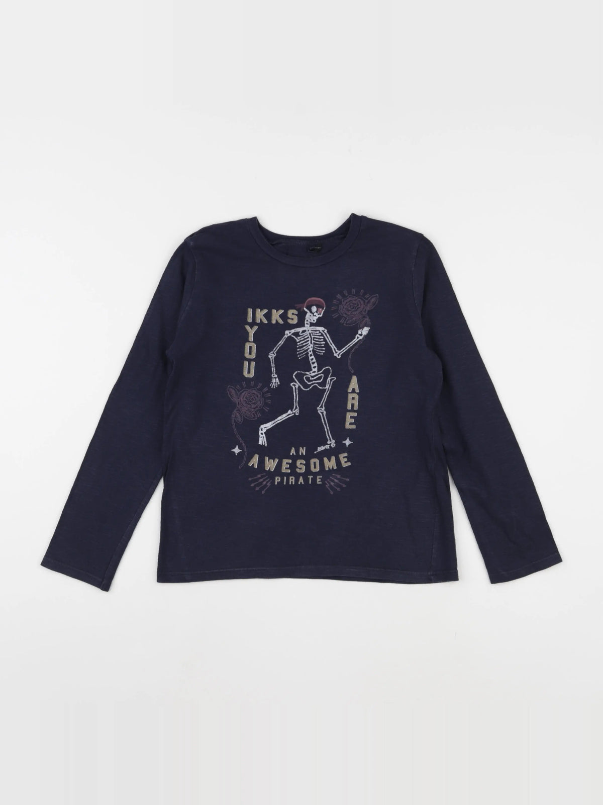 IKKS - tee-shirt bleu - 8 ans