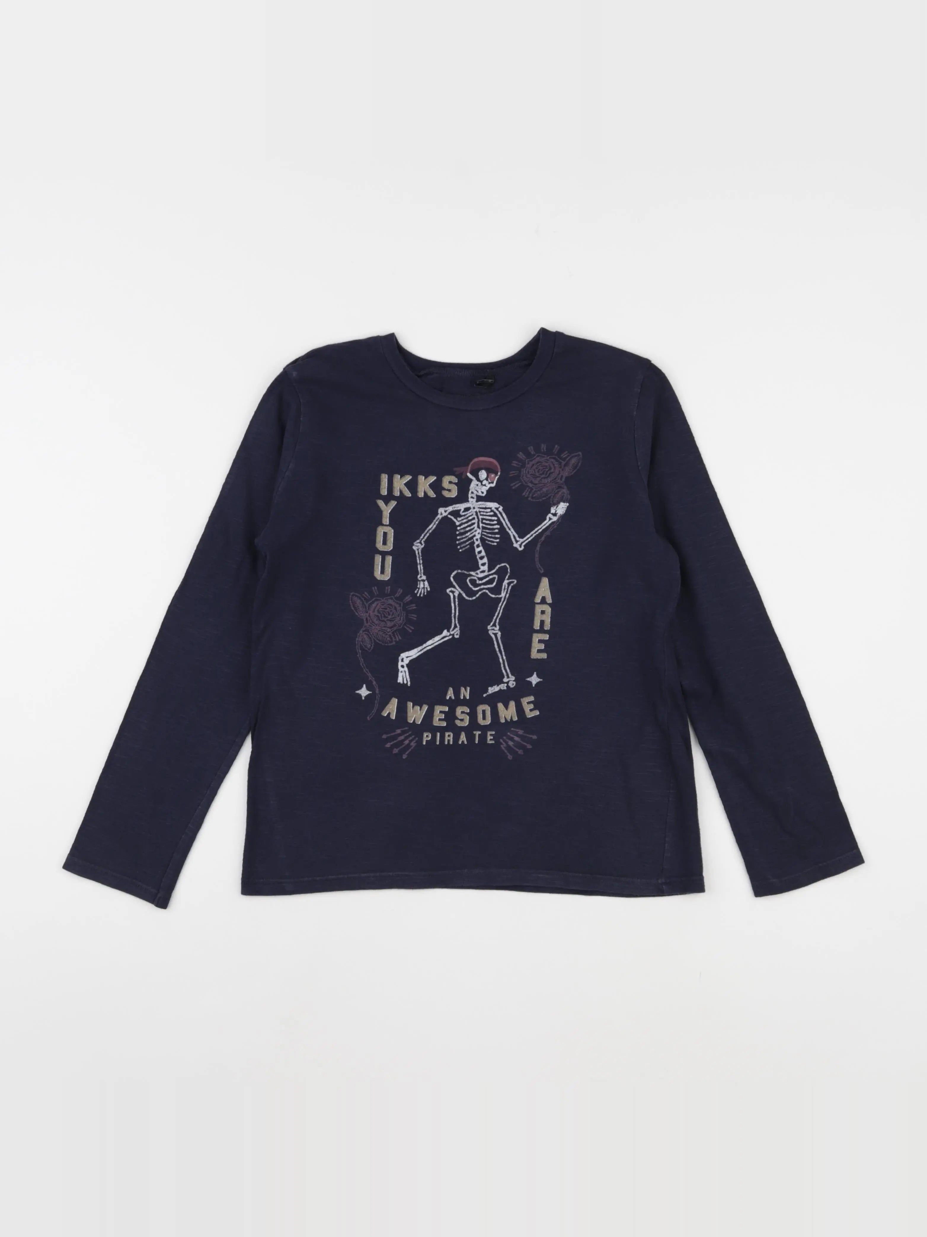 IKKS - tee-shirt bleu - 8 ans
