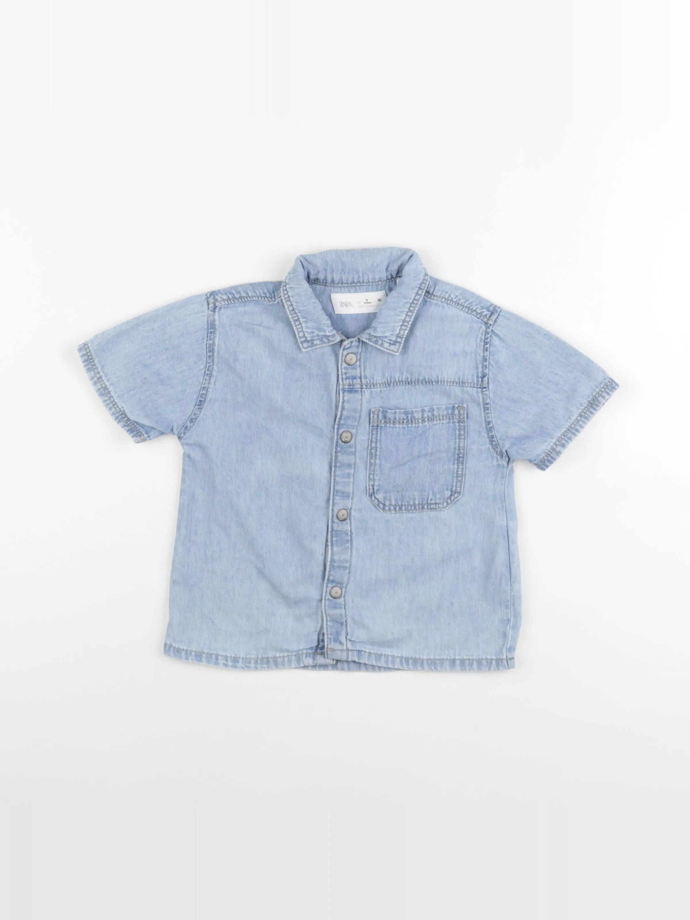 Zara - chemise bleu - 2 ans