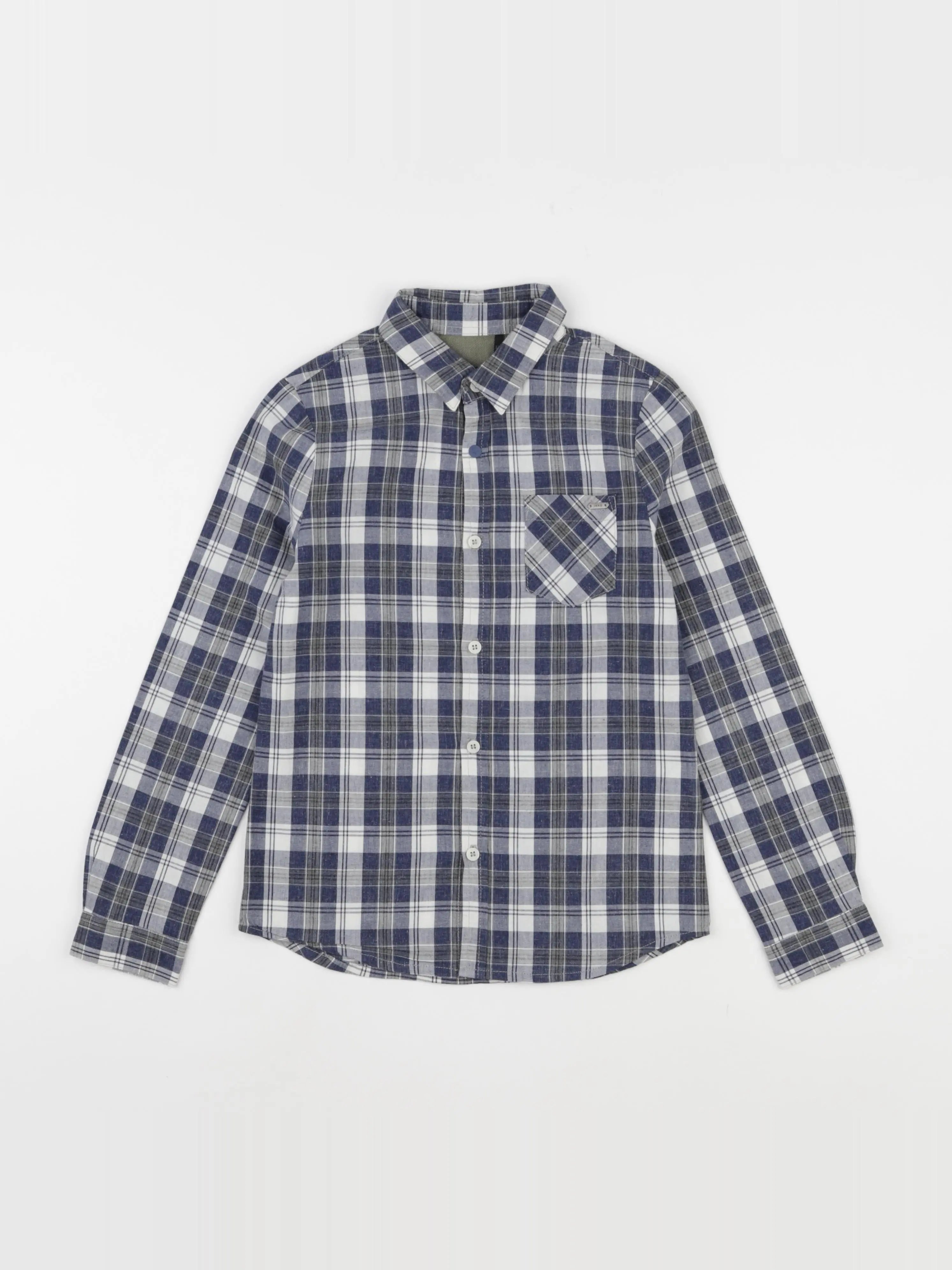 IKKS - chemise bleu, vert - 8 ans