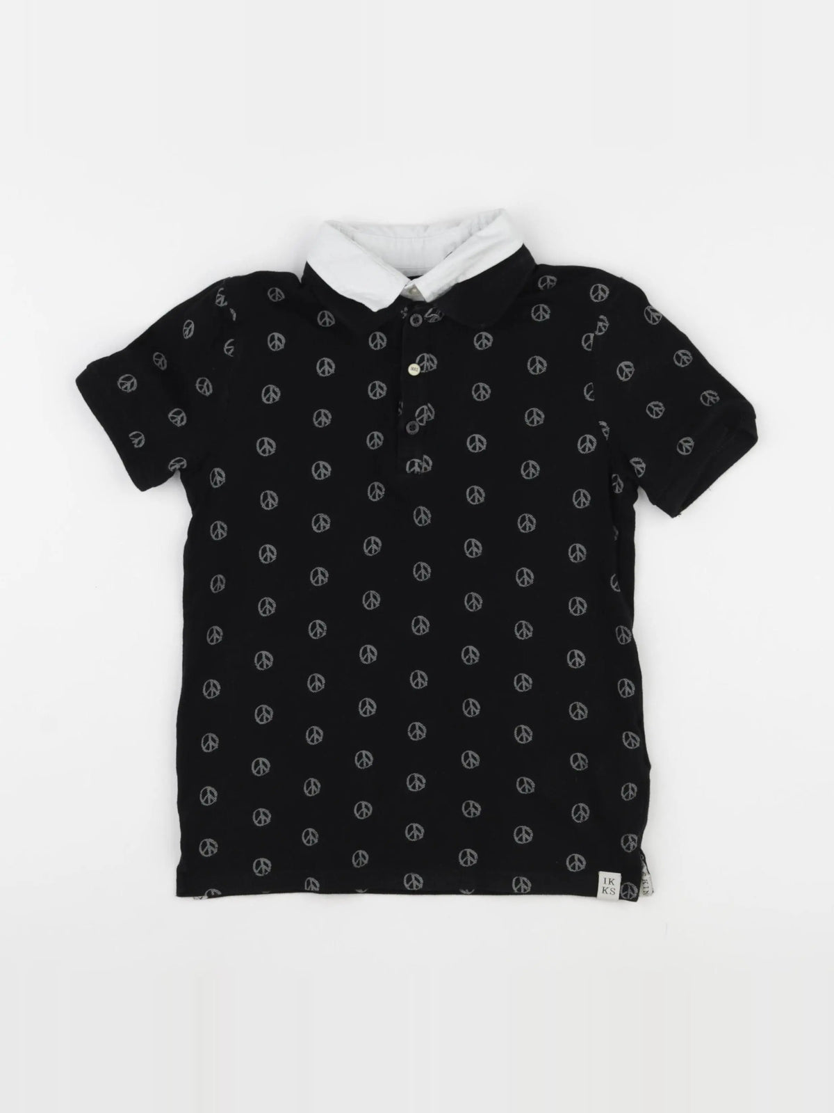 IKKS - polo noir - 8 ans