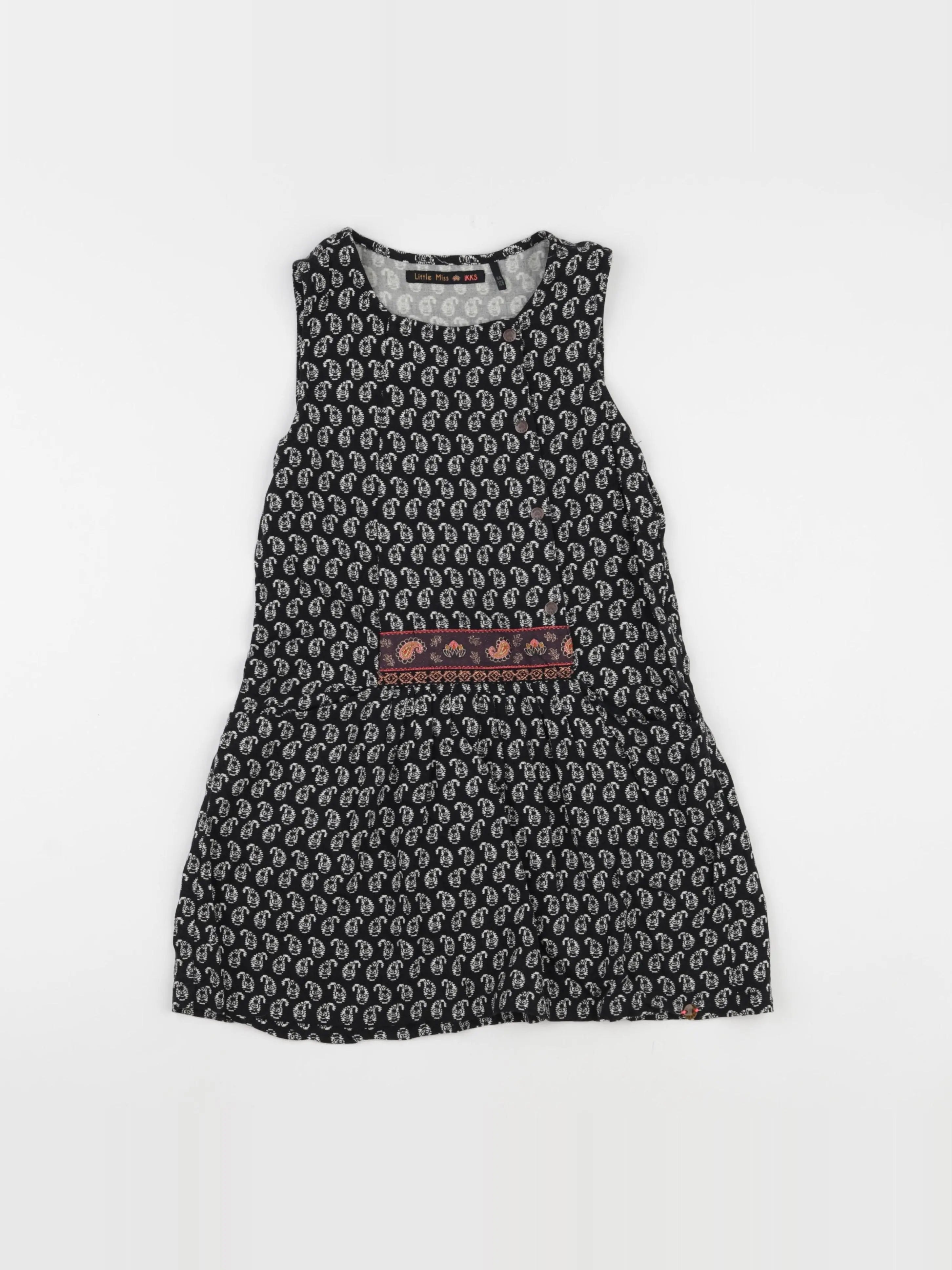 IKKS - robe gris - 8 ans