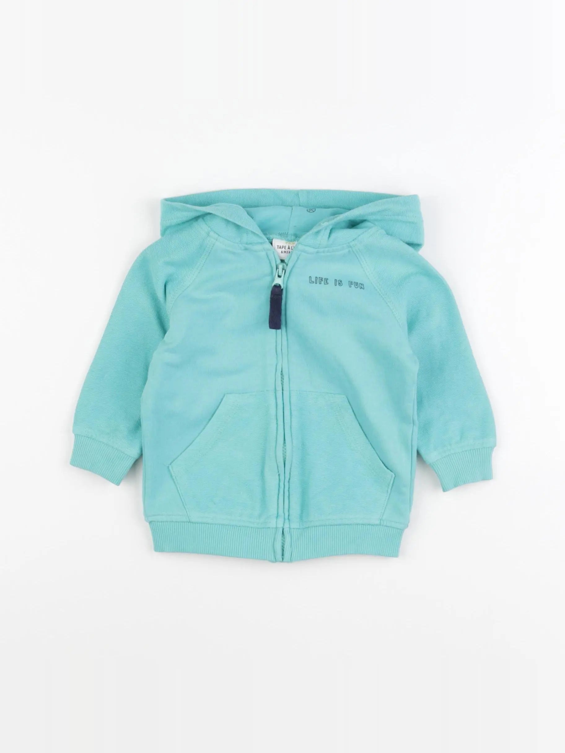 Tape à l'oeil - sweat bleu - 6 mois