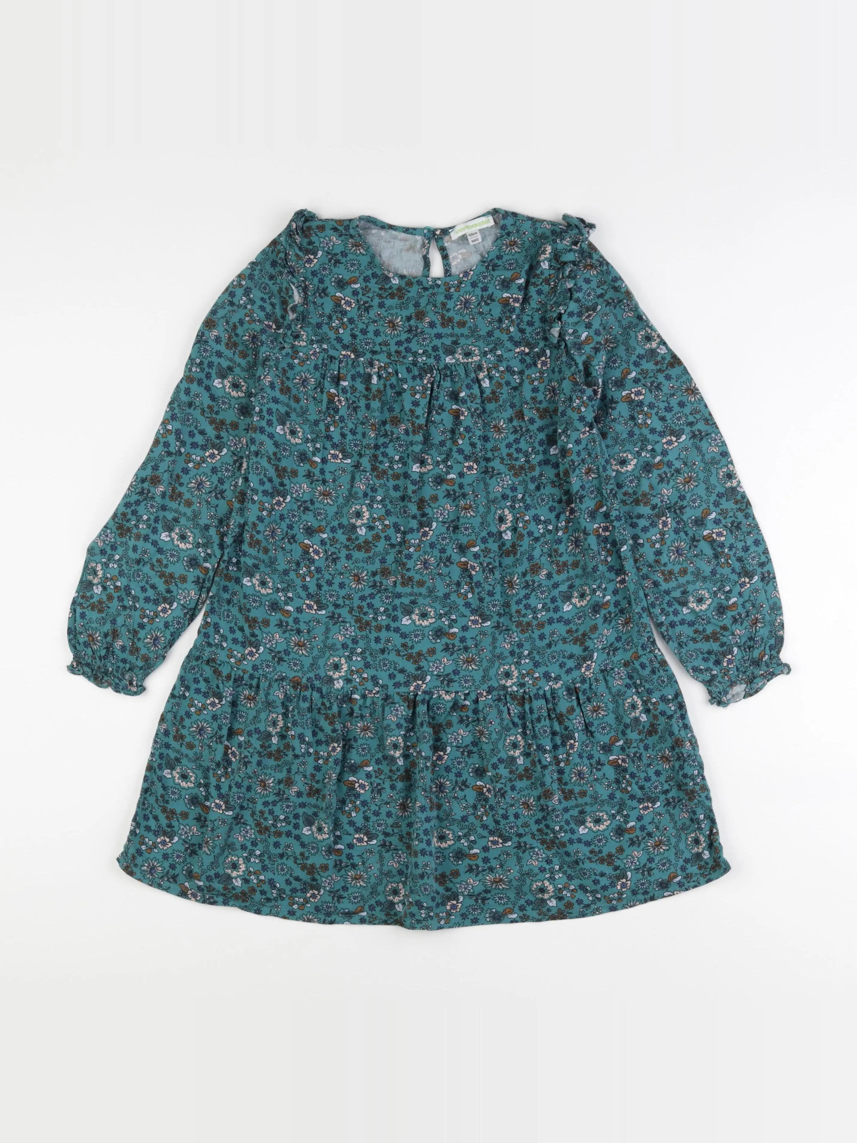 Vertbaudet - robe vert - 8 ans