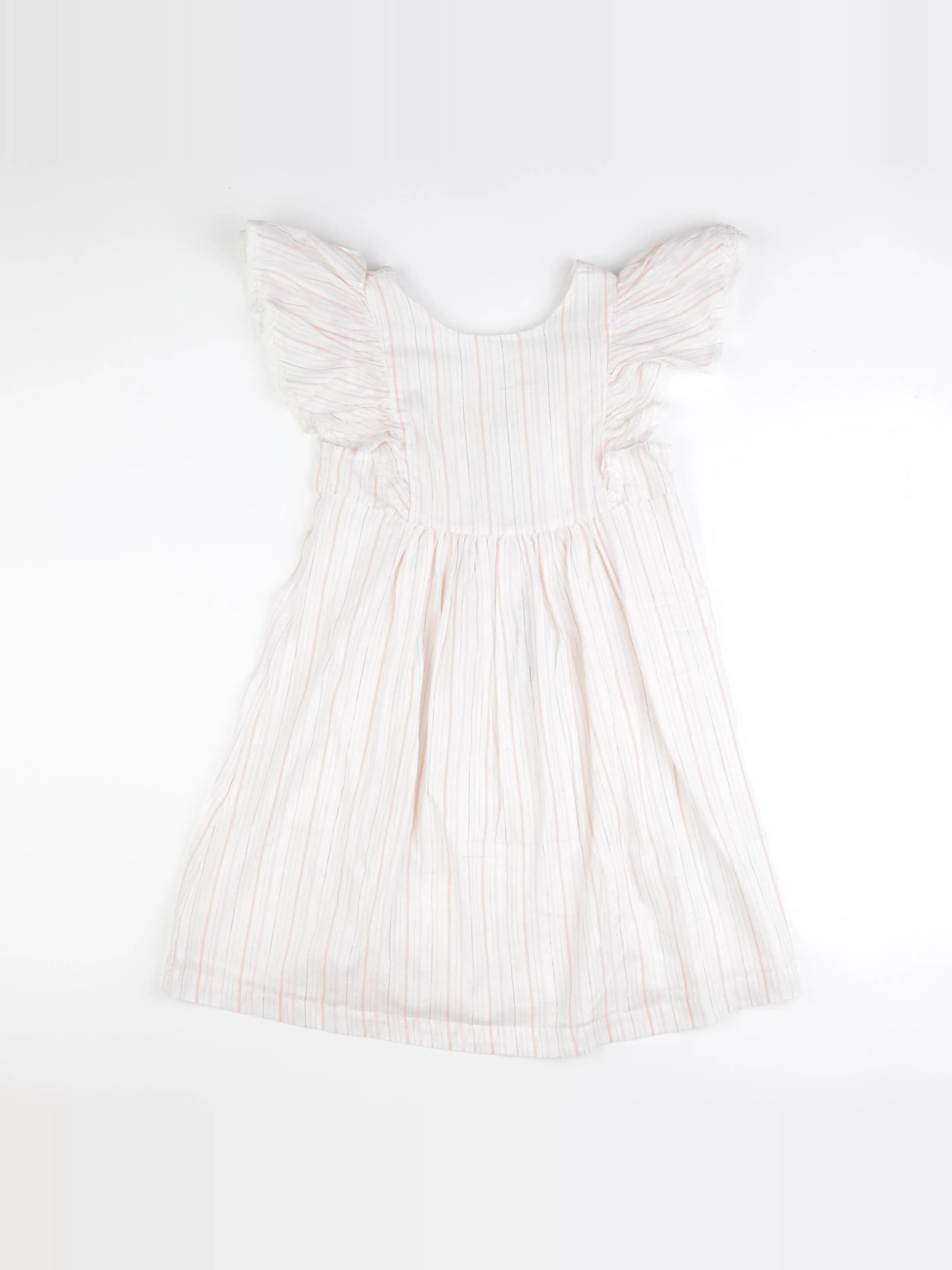 Vertbaudet - robe blanc, rose - 12 ans