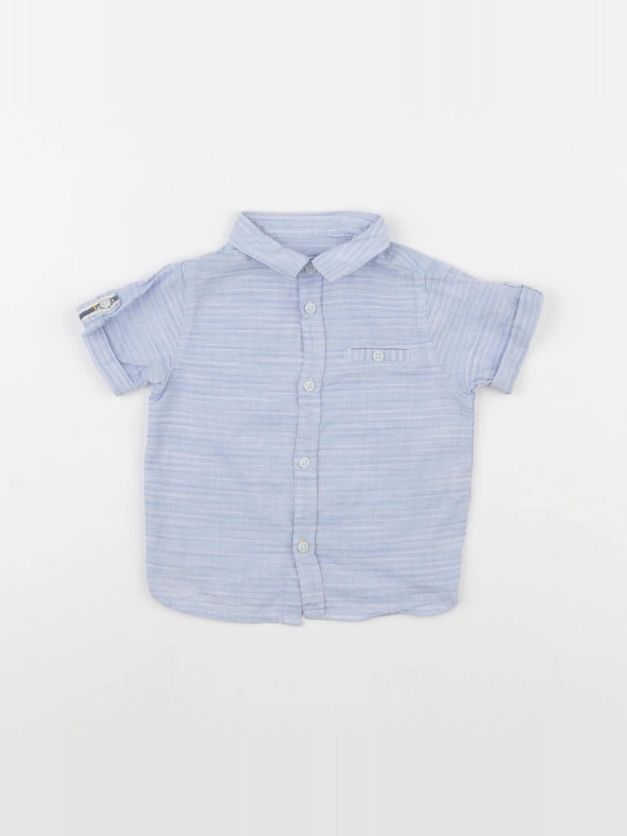 Zara - chemise bleu - 6/9 mois