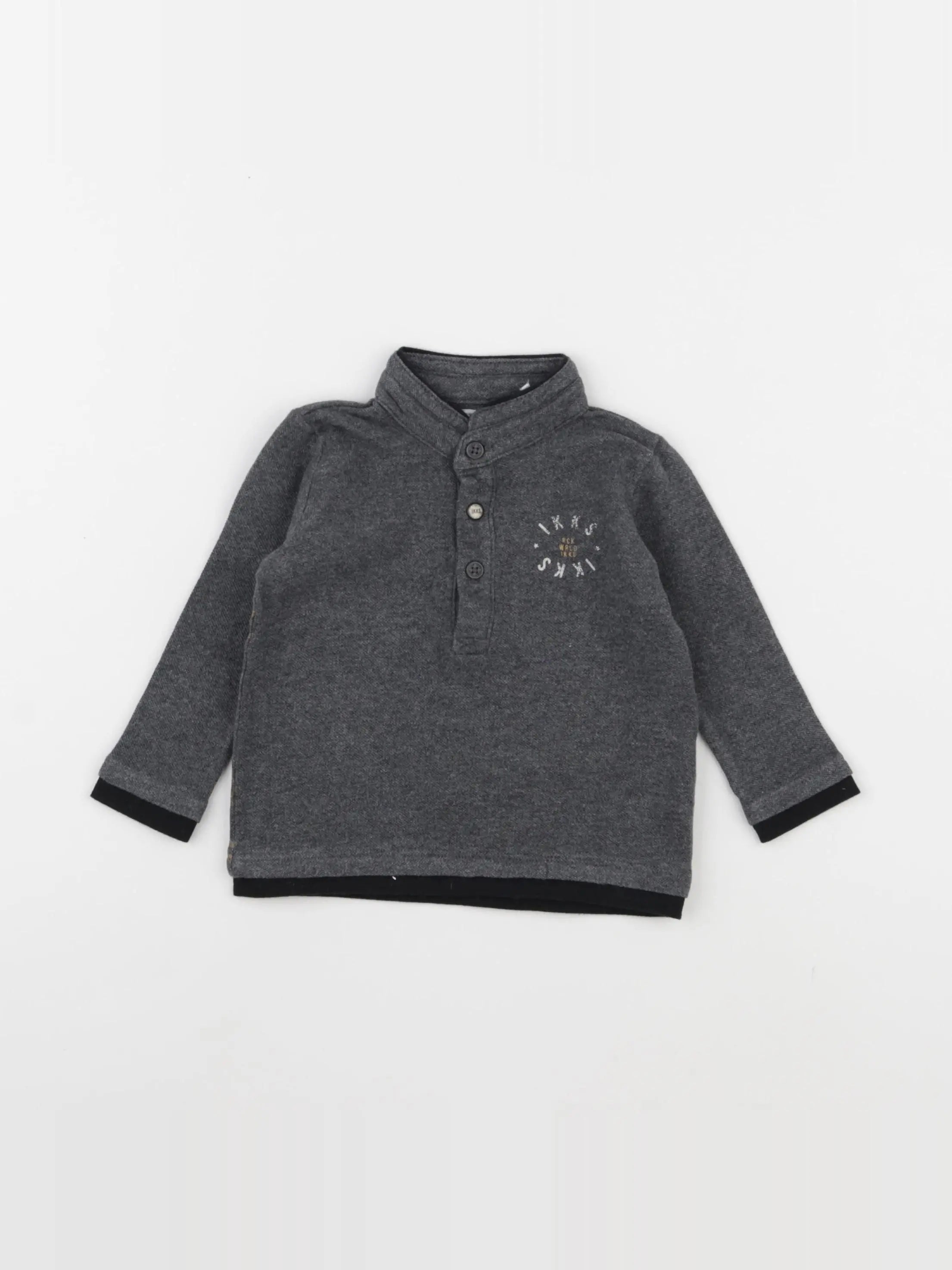 IKKS - polo gris - 6 mois