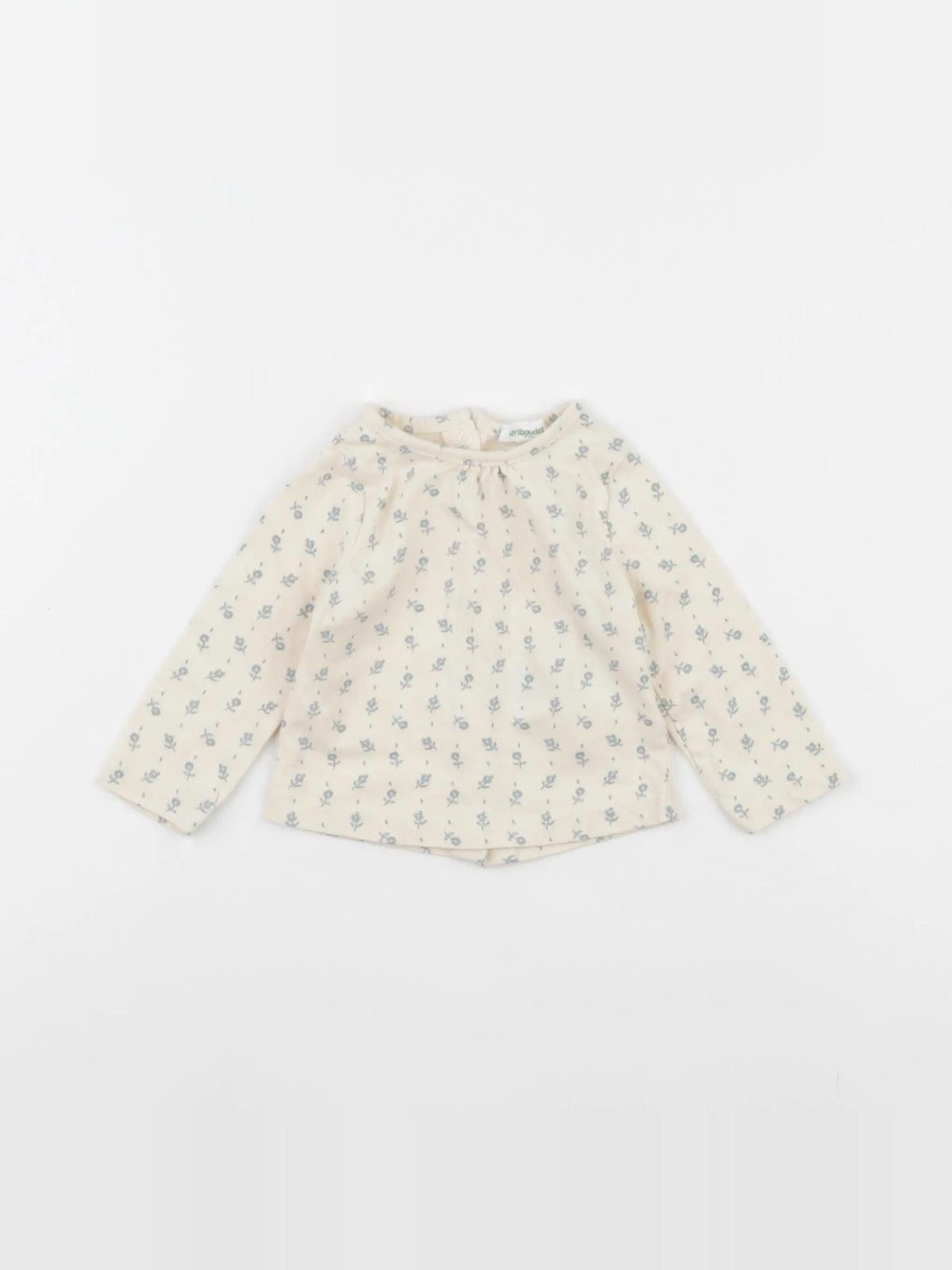 Vertbaudet - tee-shirt beige - 3 mois