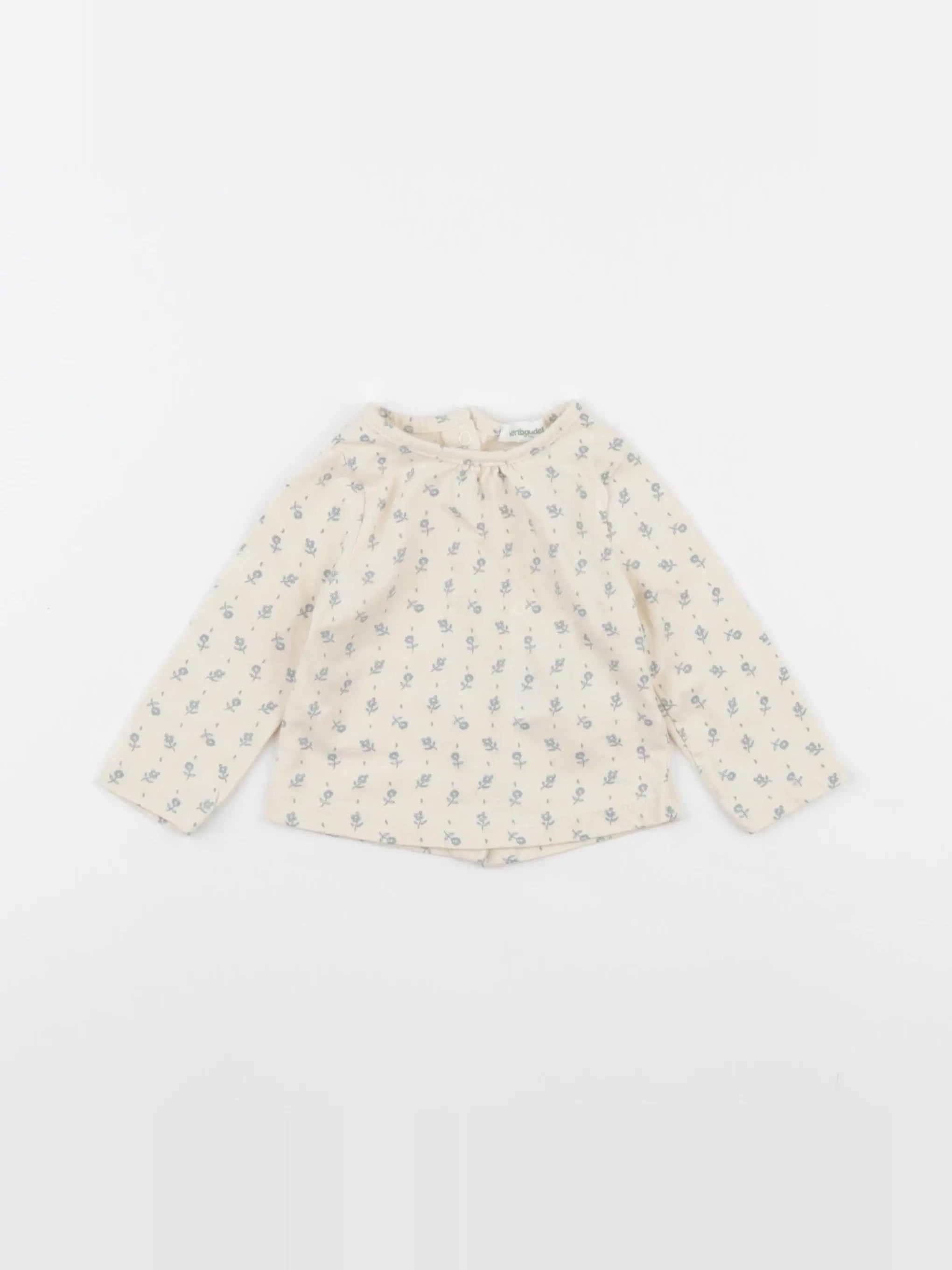 Vertbaudet - tee-shirt beige - 3 mois