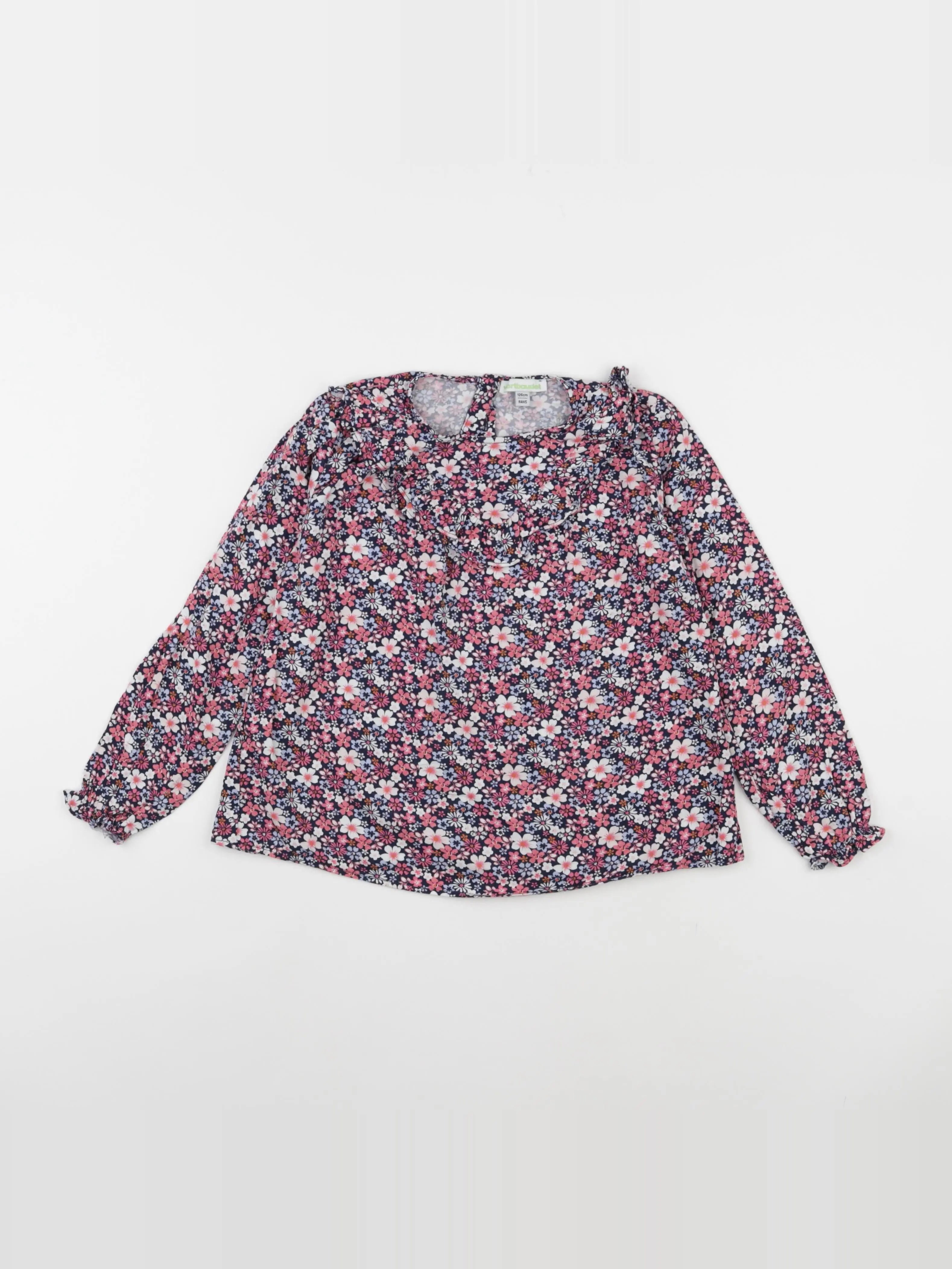 Vertbaudet - blouse multicolore - 8 ans