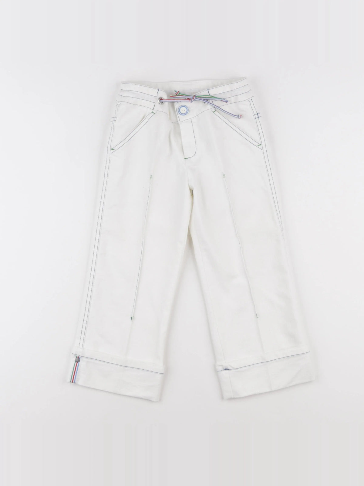 Vintage - pantacourt blanc - 6 ans