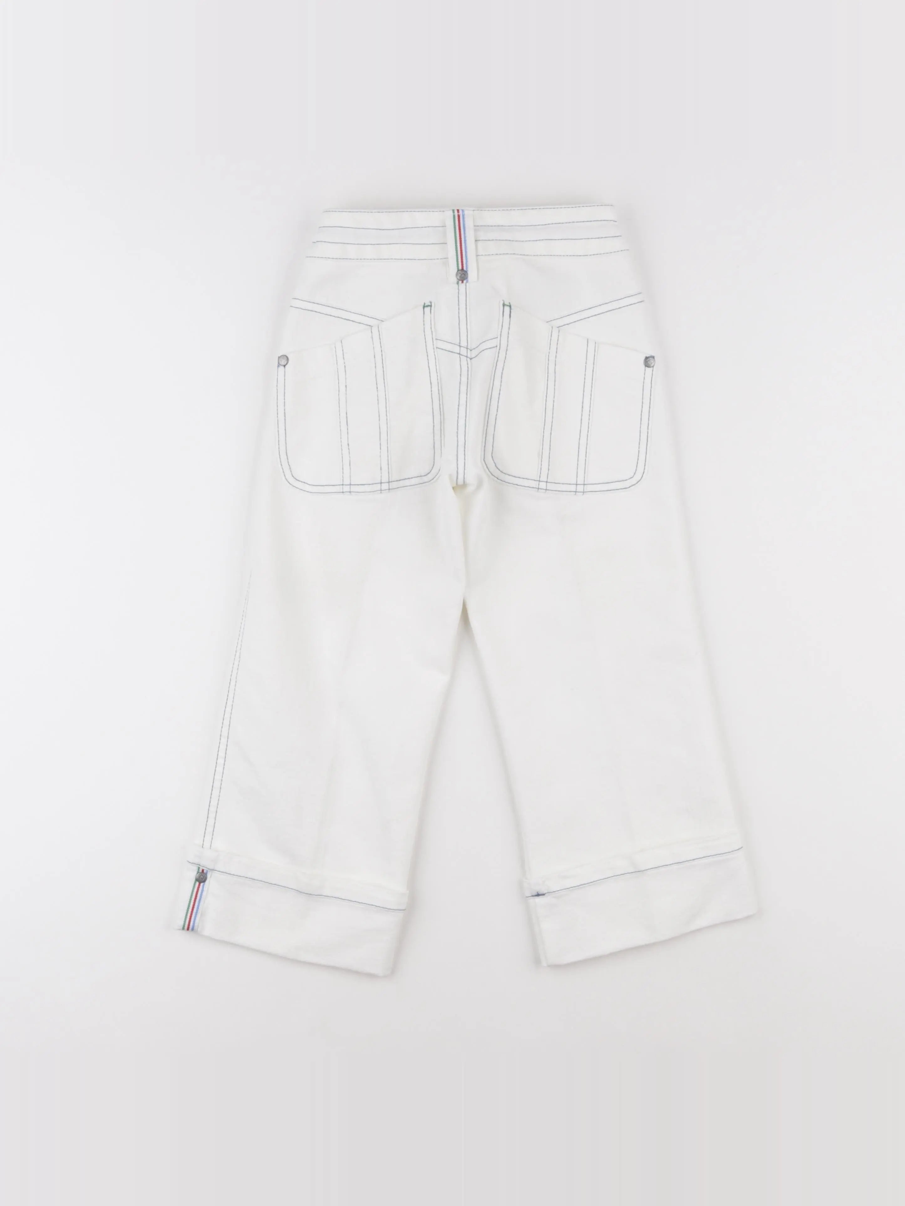 Vintage - pantacourt blanc - 6 ans