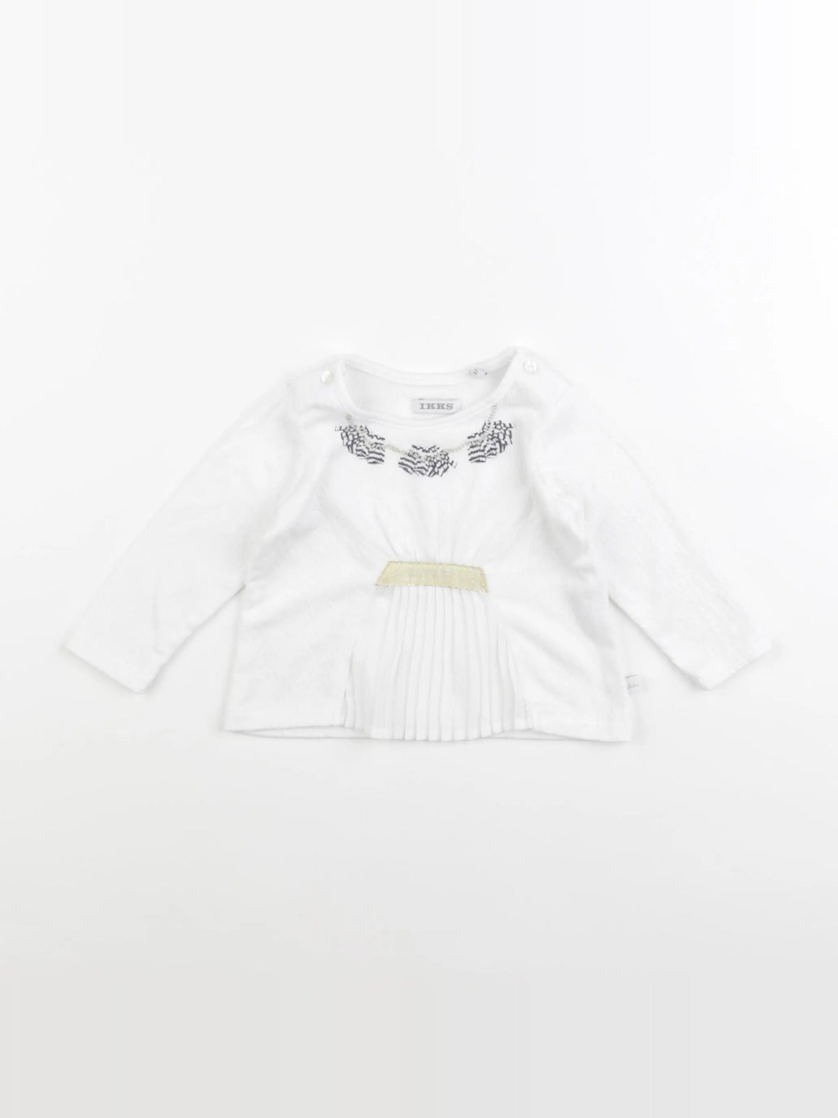 IKKS - tee-shirt blanc - 6 mois
