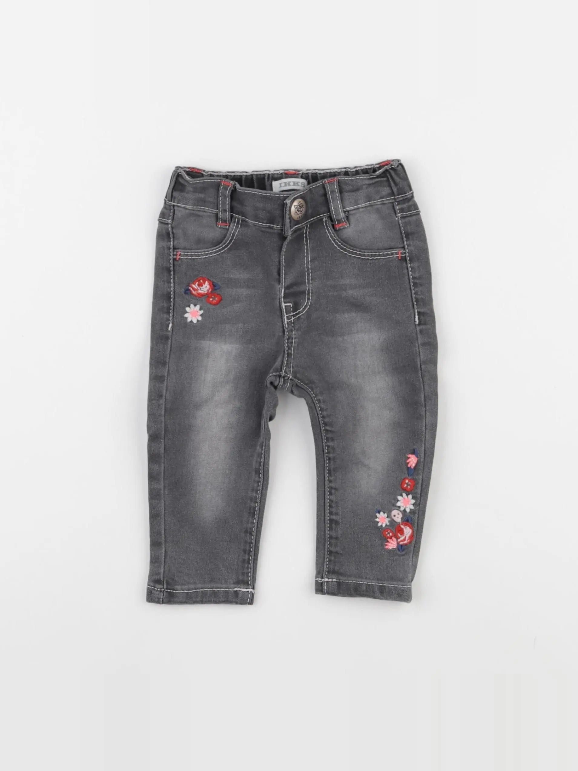IKKS - jean gris - 6 mois