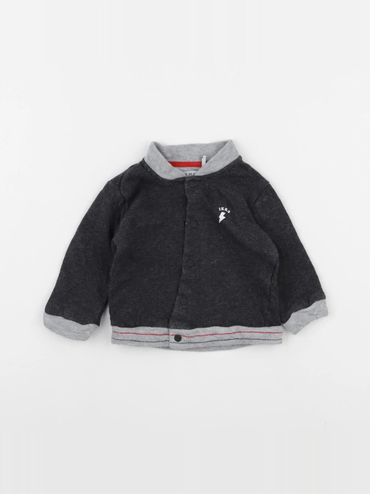 IKKS - sweat gris - 6 mois