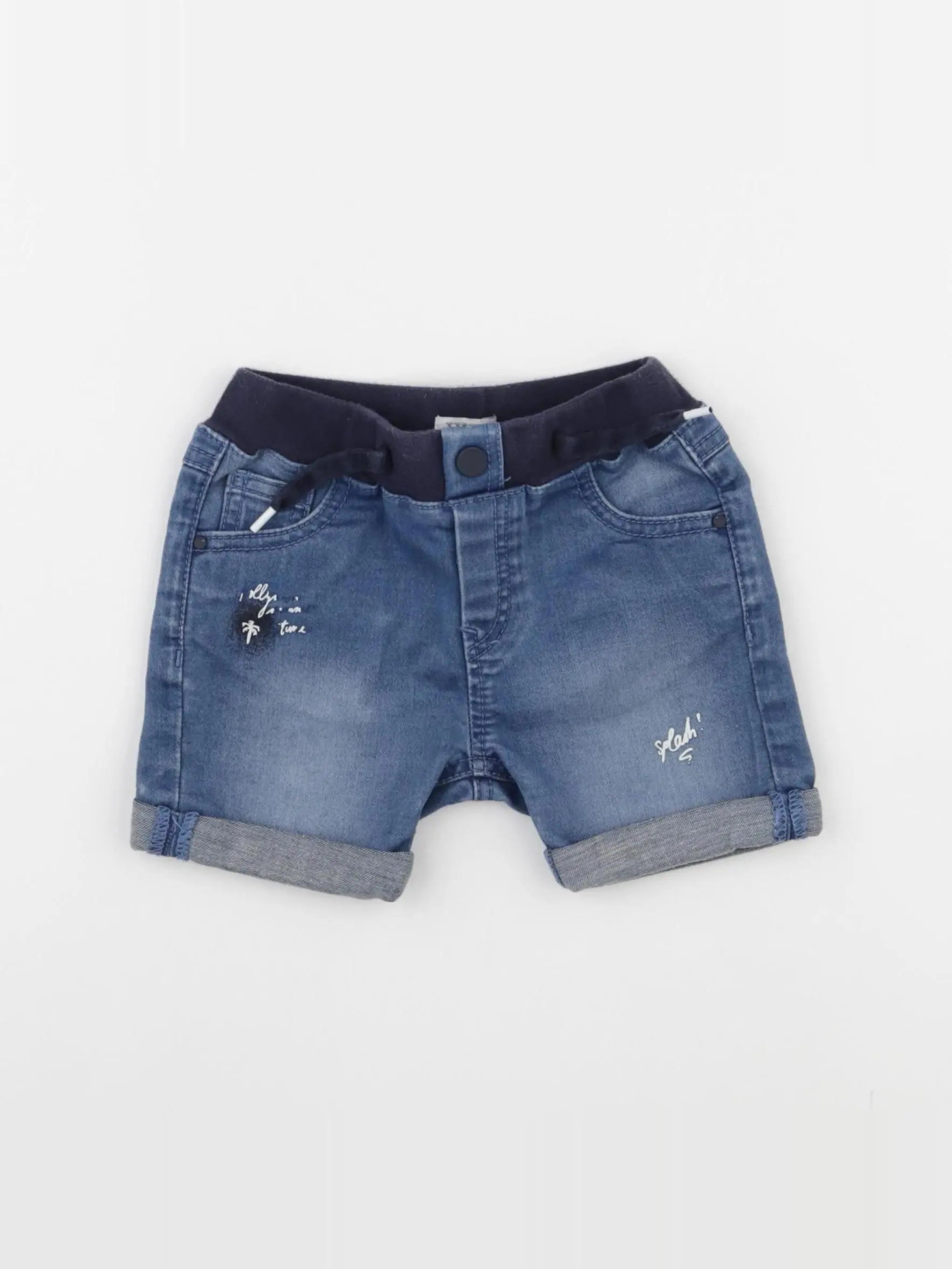 IKKS - short bleu - 18 mois