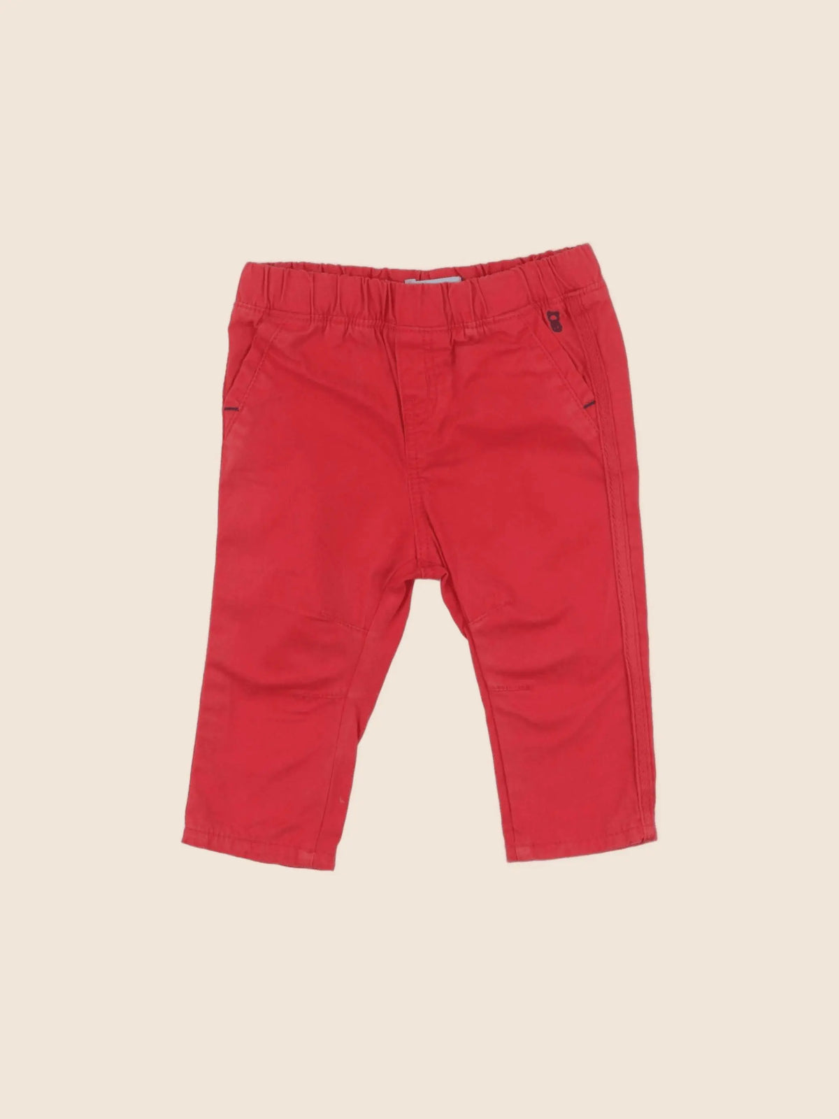 Obaïbi - pantalon rouge - 6 mois