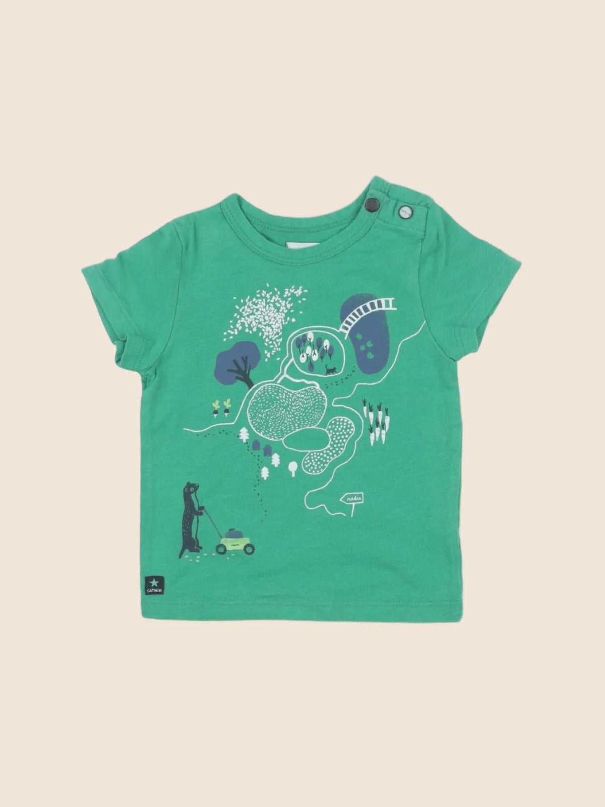 Catimini - tee-shirt vert - 6 mois