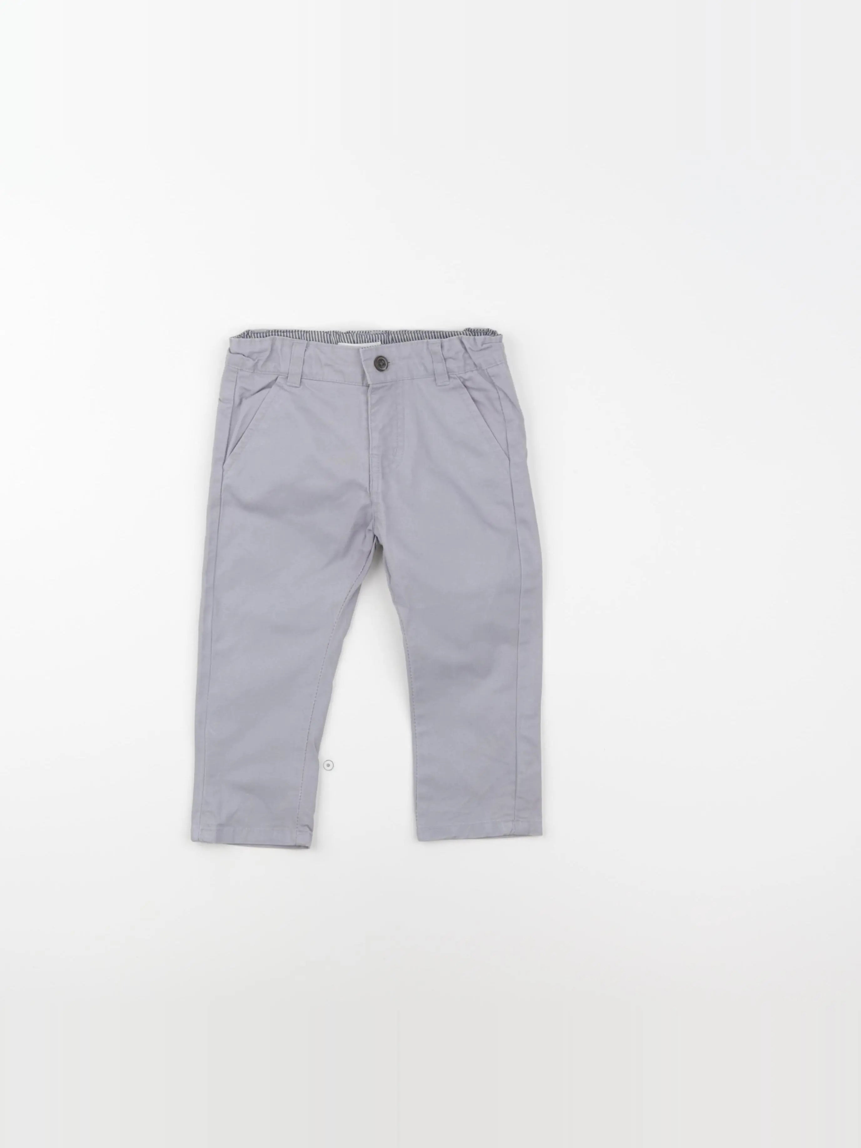 Vertbaudet - pantalon gris - 9 mois