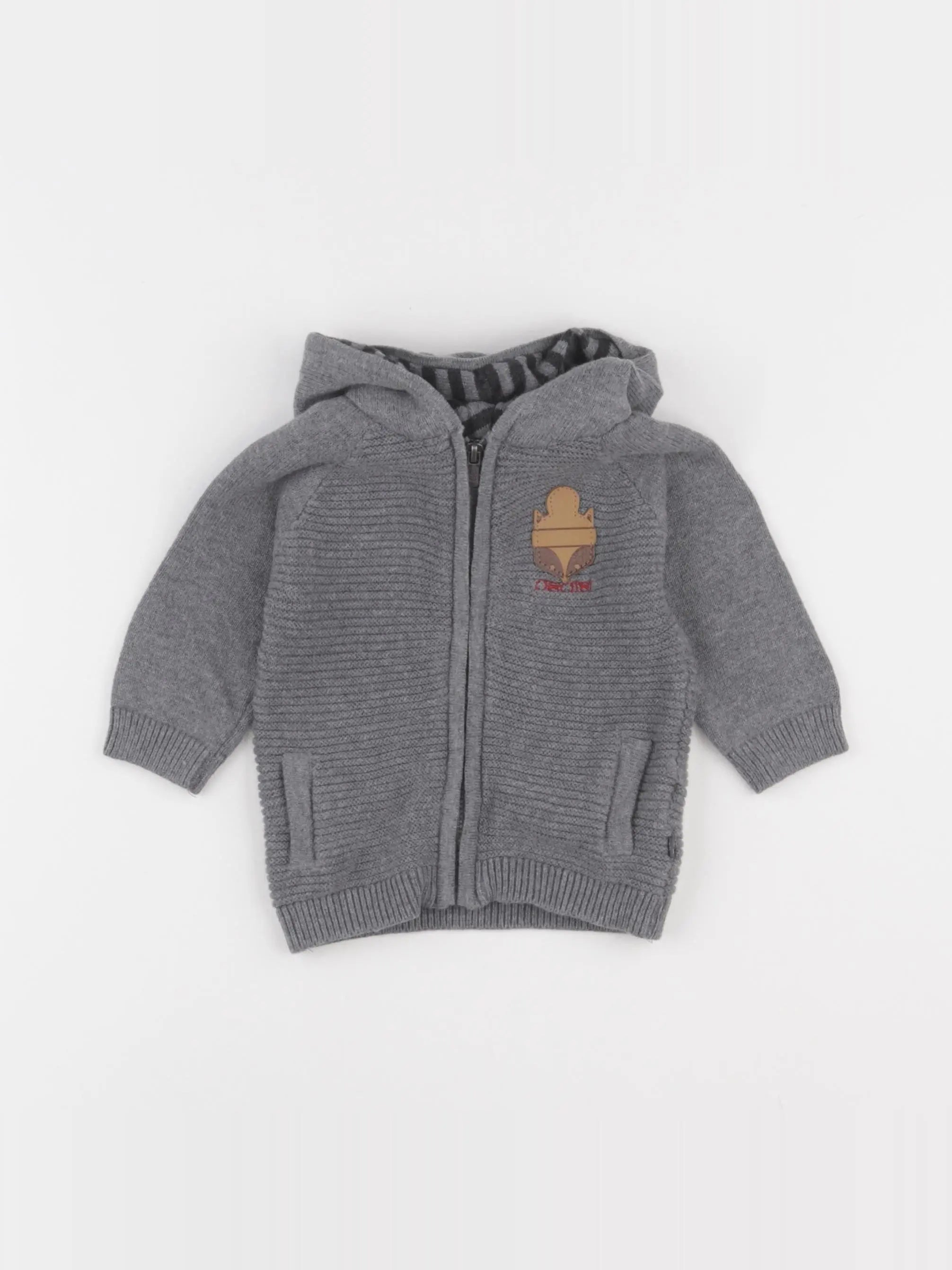 Obaïbi - gilet gris - 6 mois