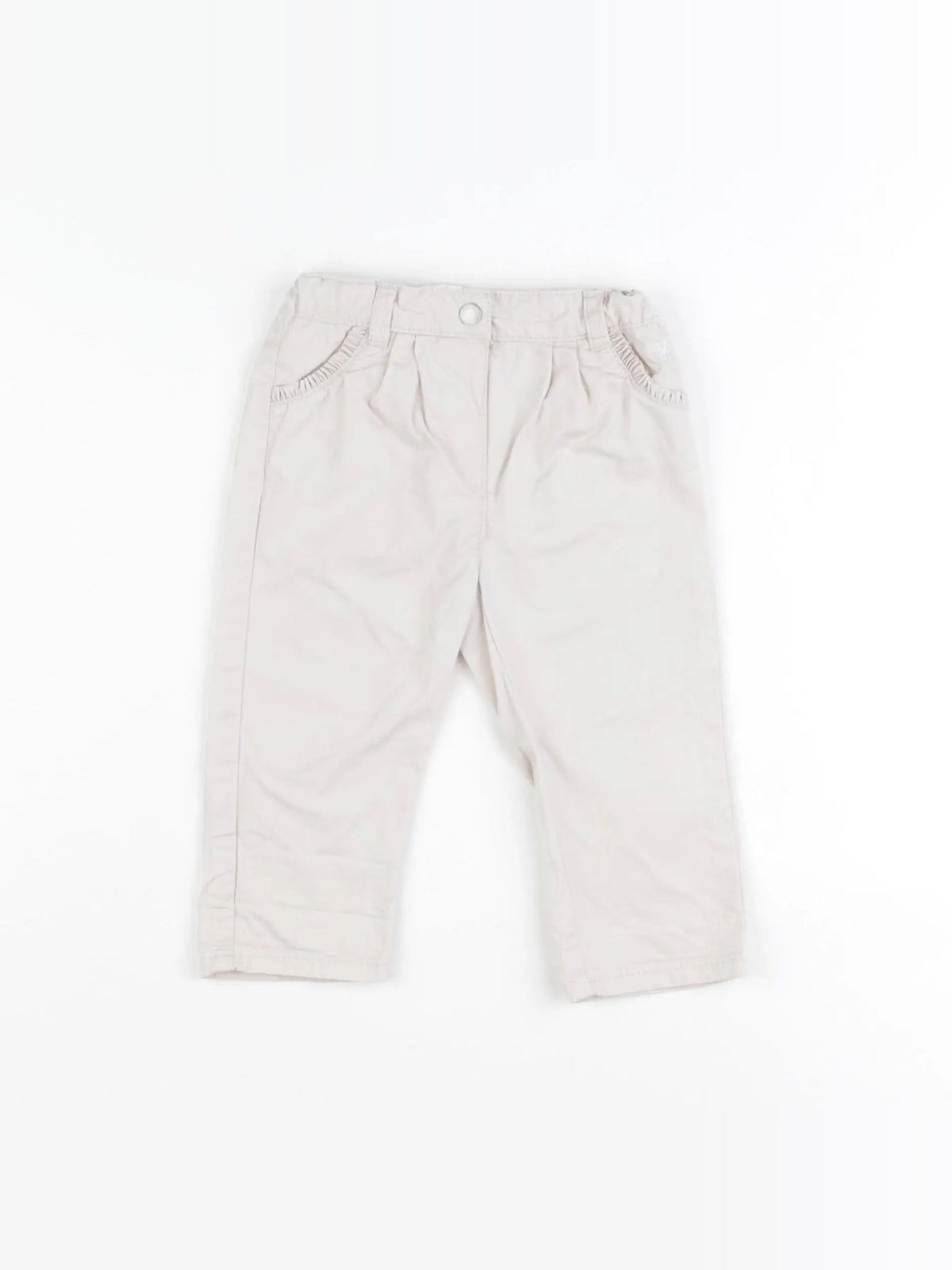 Obaïbi - pantalon beige - 6 mois