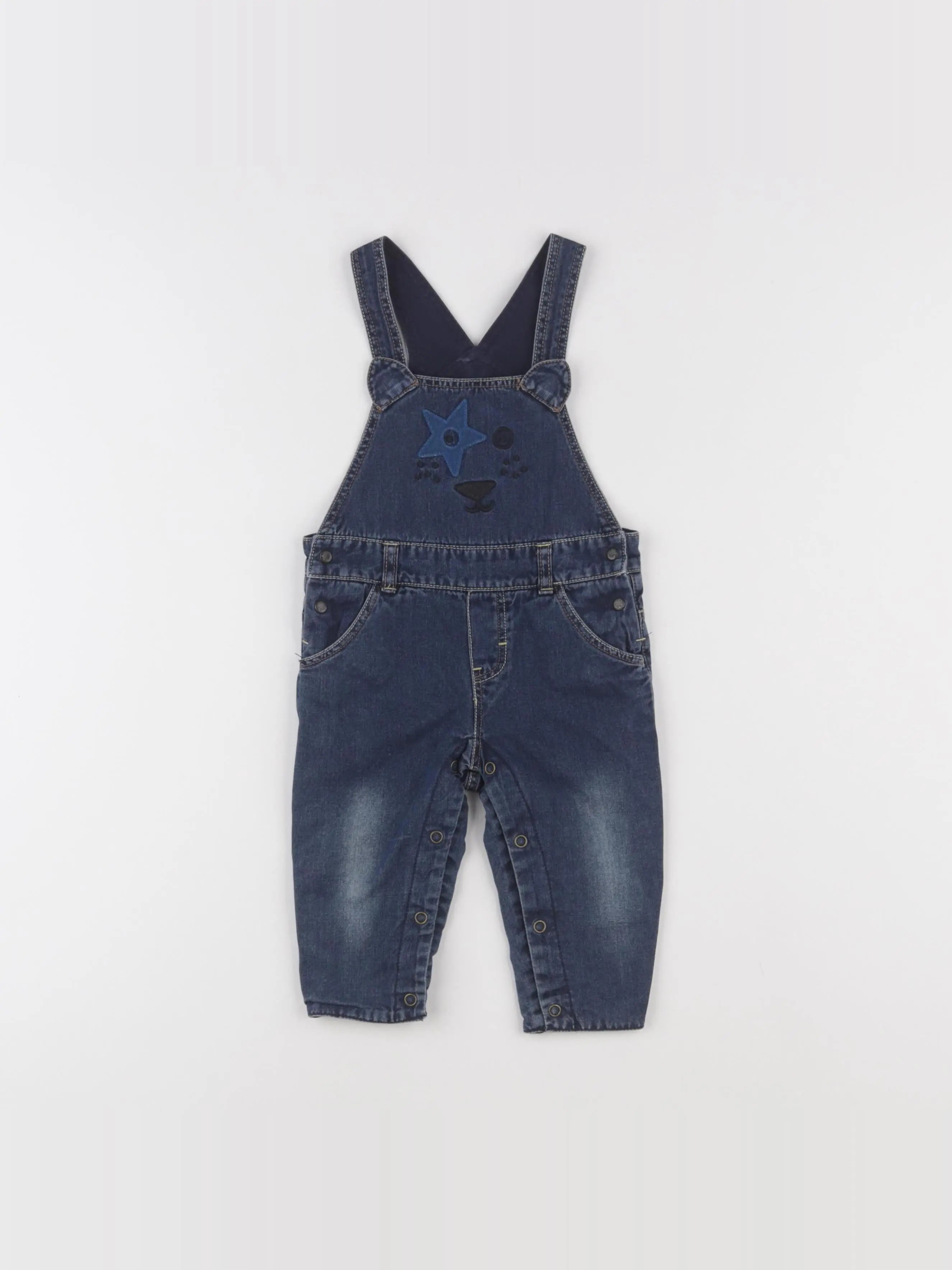 Catimini - salopette bleu - 6 mois
