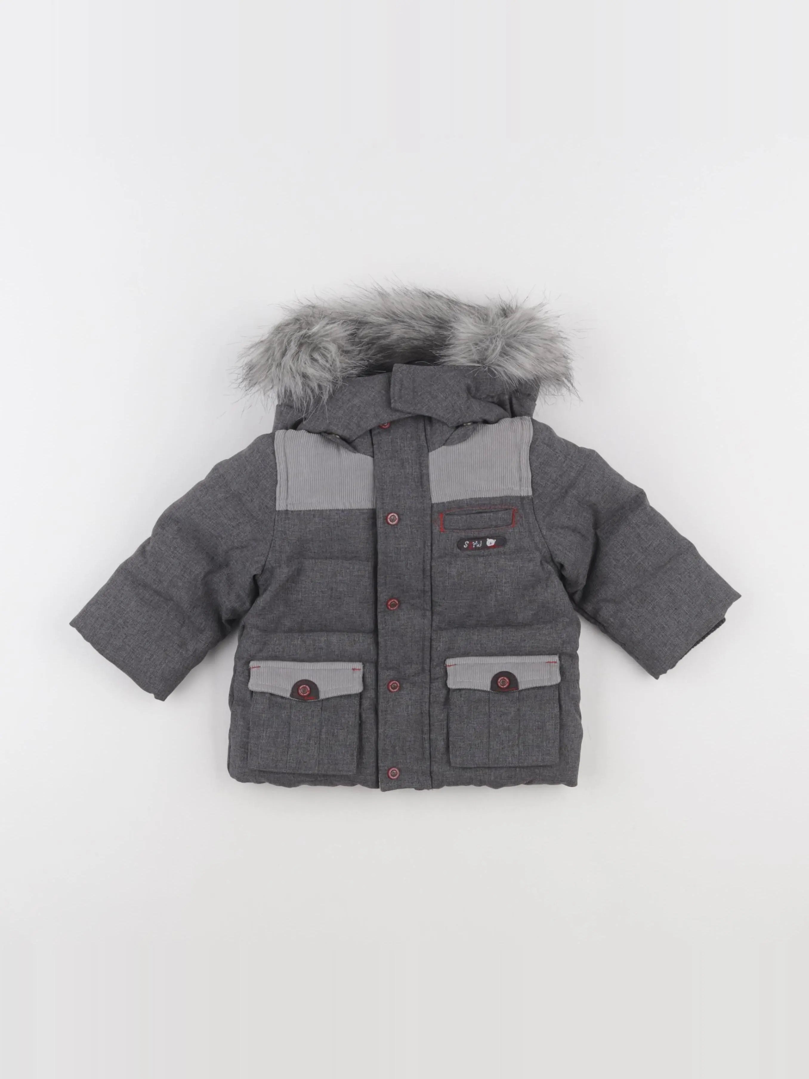 Sergent Major - parka gris - 6 mois