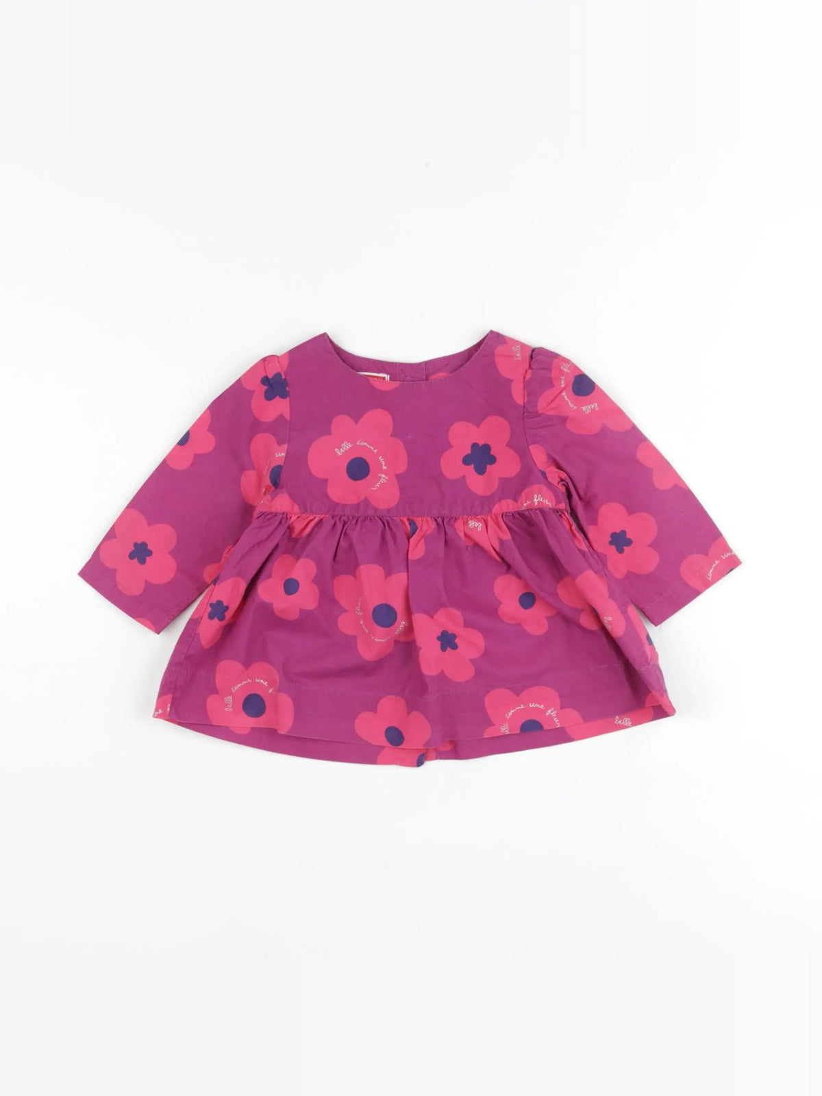 DPAM - blouse rose, violet - 3 mois