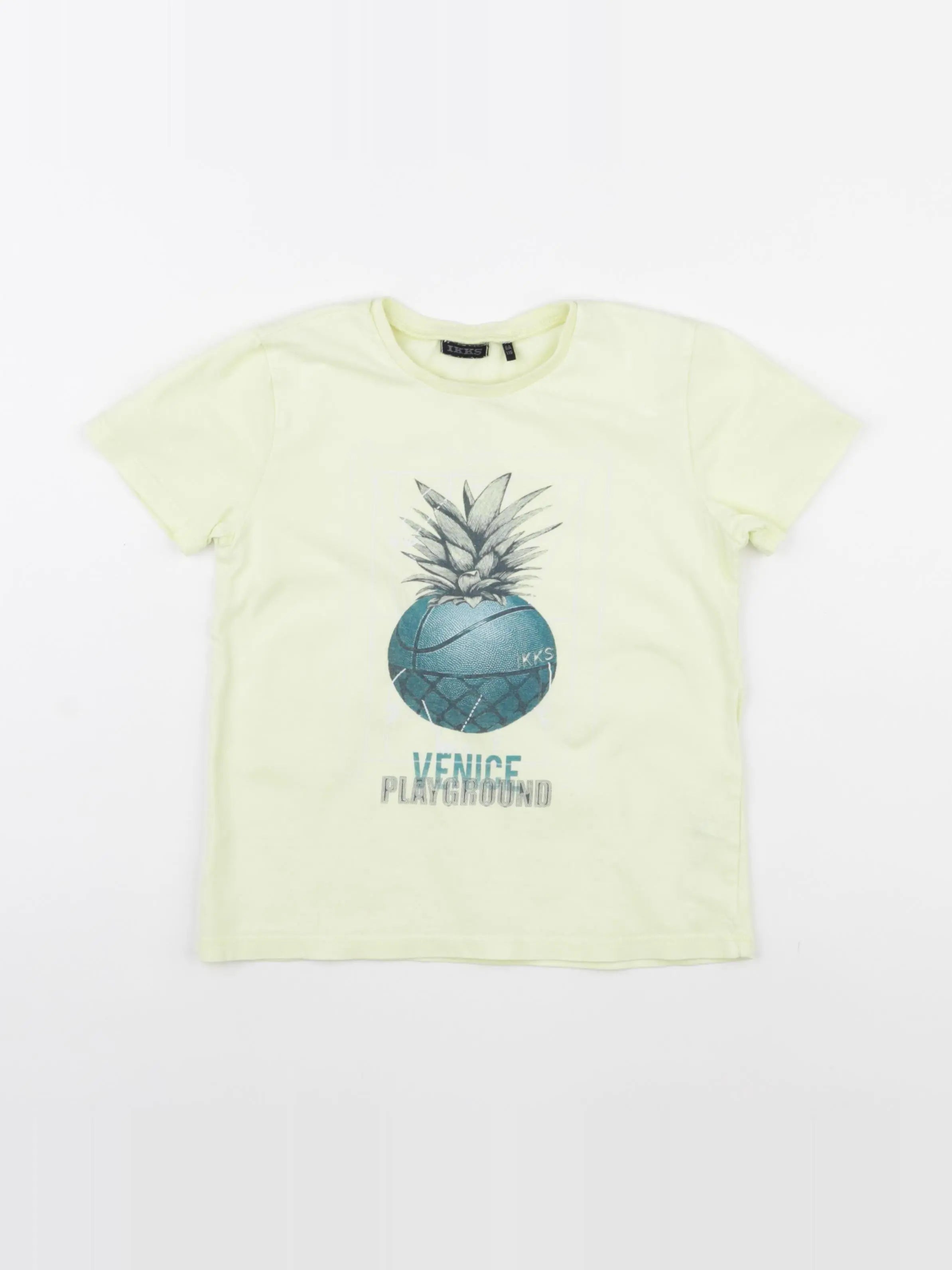 IKKS - tee-shirt jaune - 6 ans