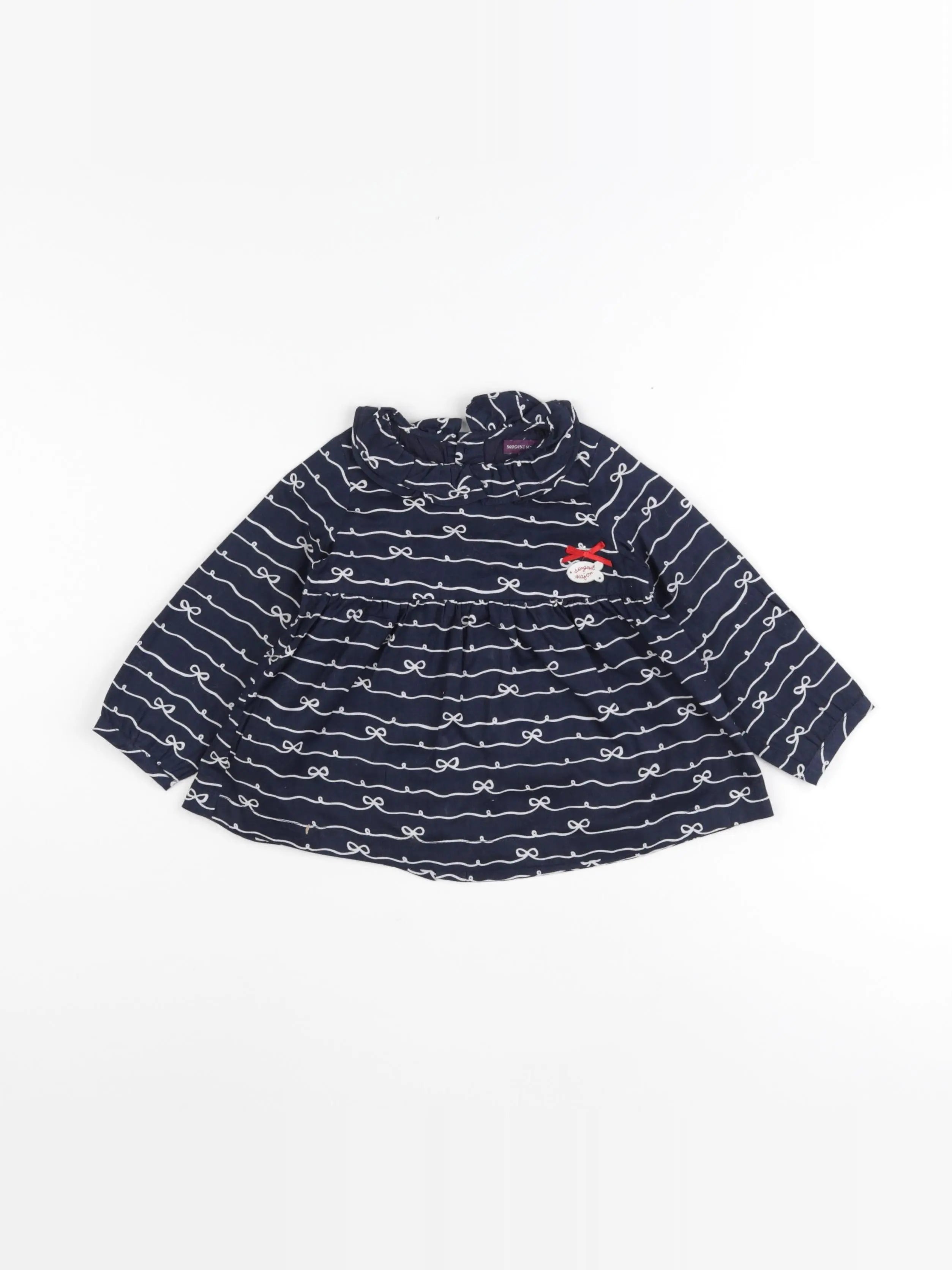 Sergent Major - blouse bleu - 12 mois