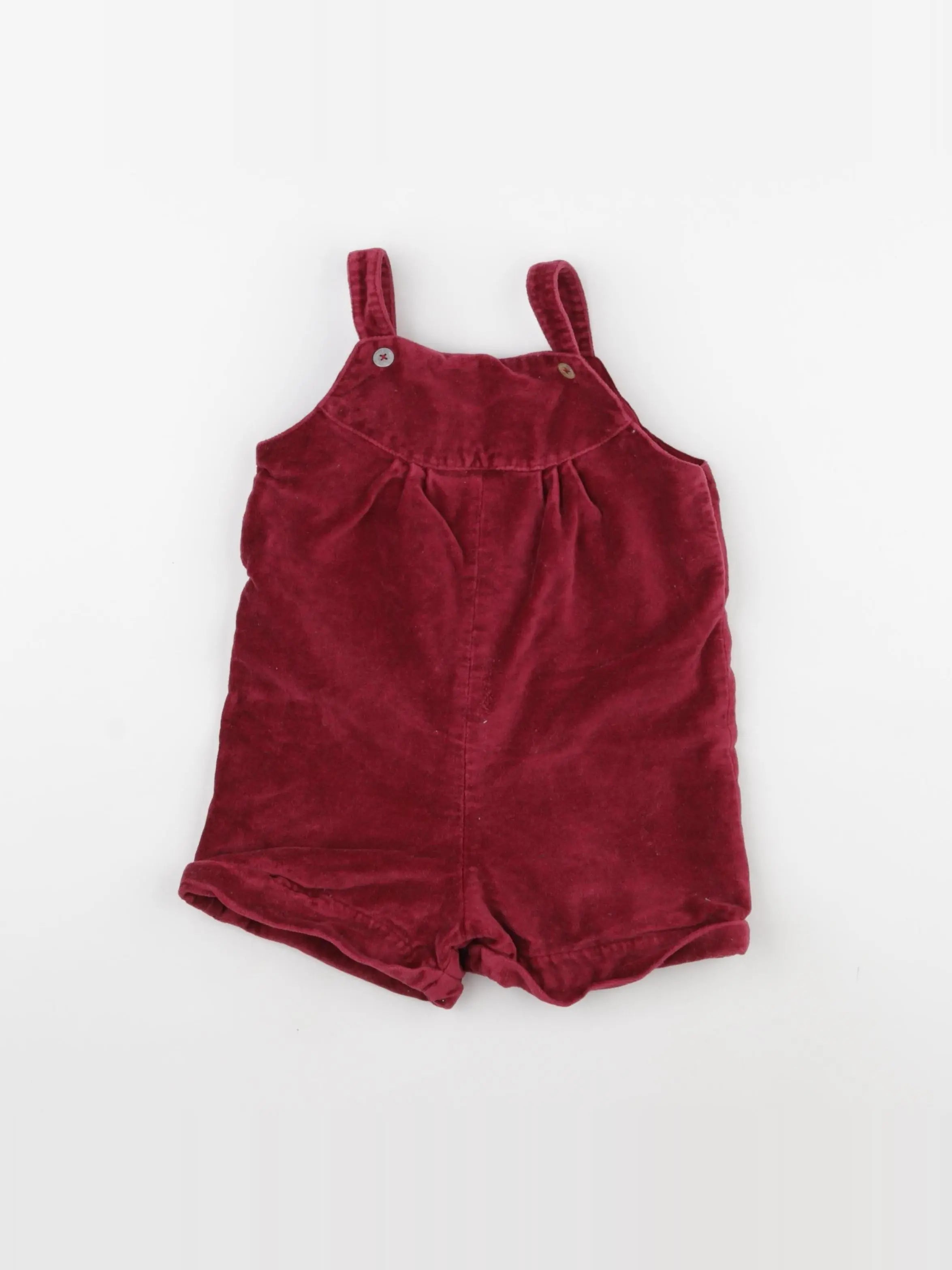 Natalys - salopette rouge - 24 mois