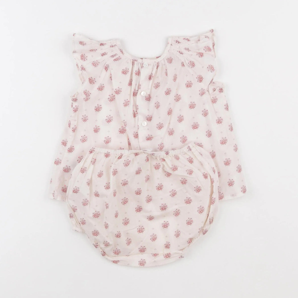 Bonpoint - pyjama coton rose - 12 mois