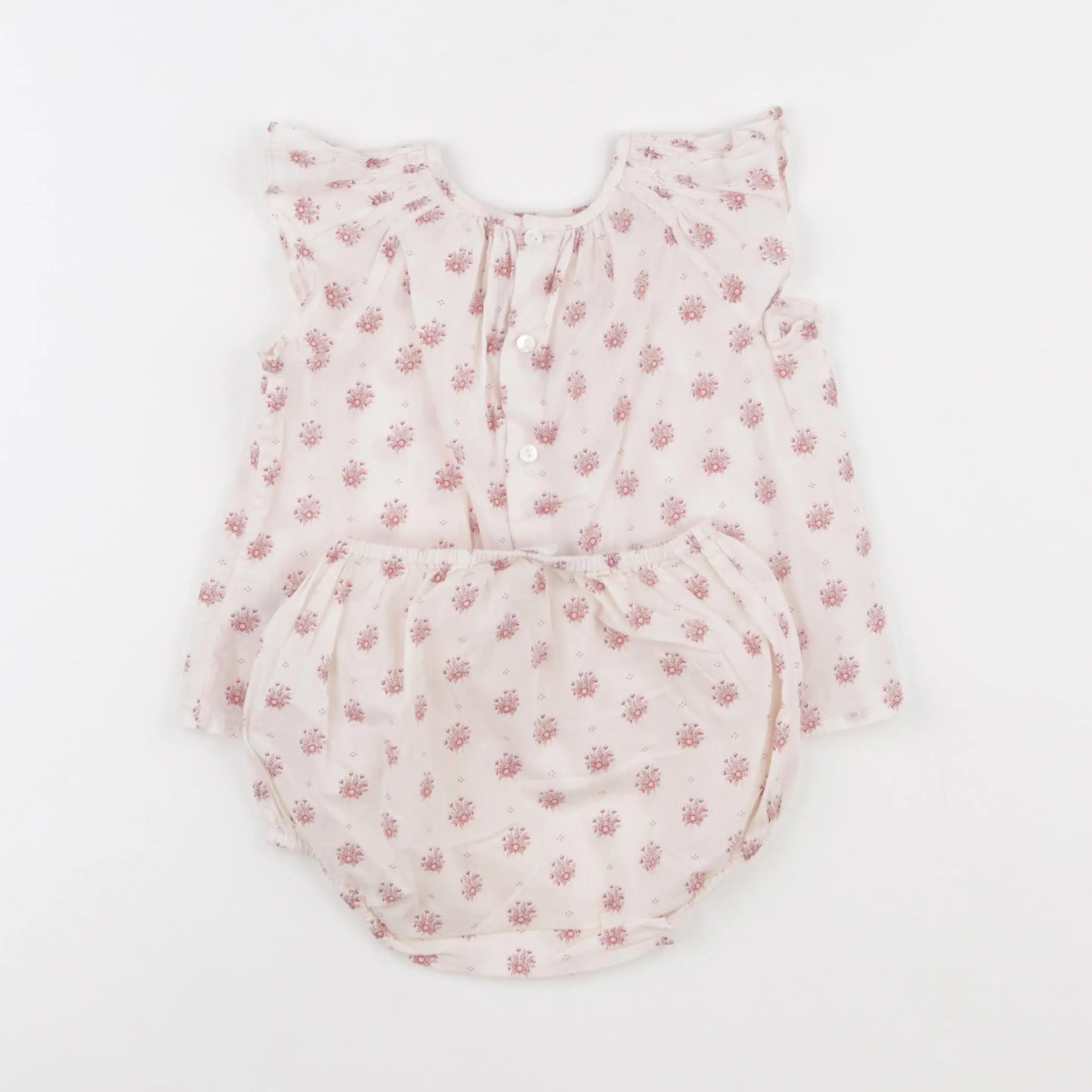 Bonpoint - pyjama coton rose - 12 mois