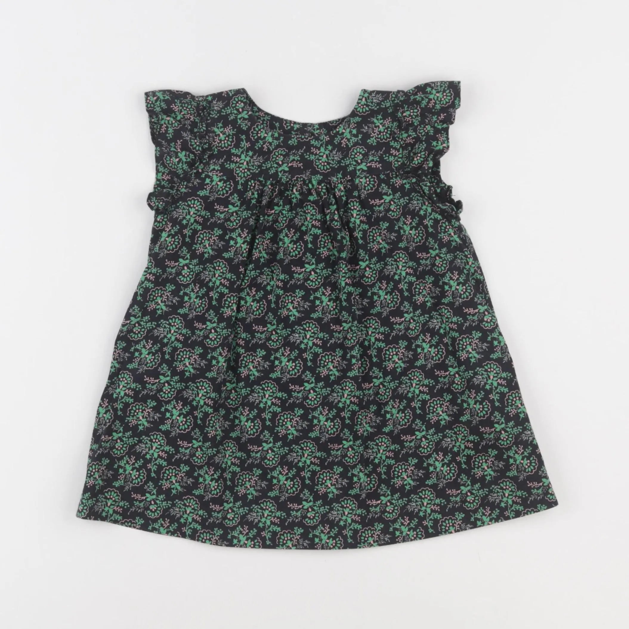 Bonpoint - robe vert - 12 mois