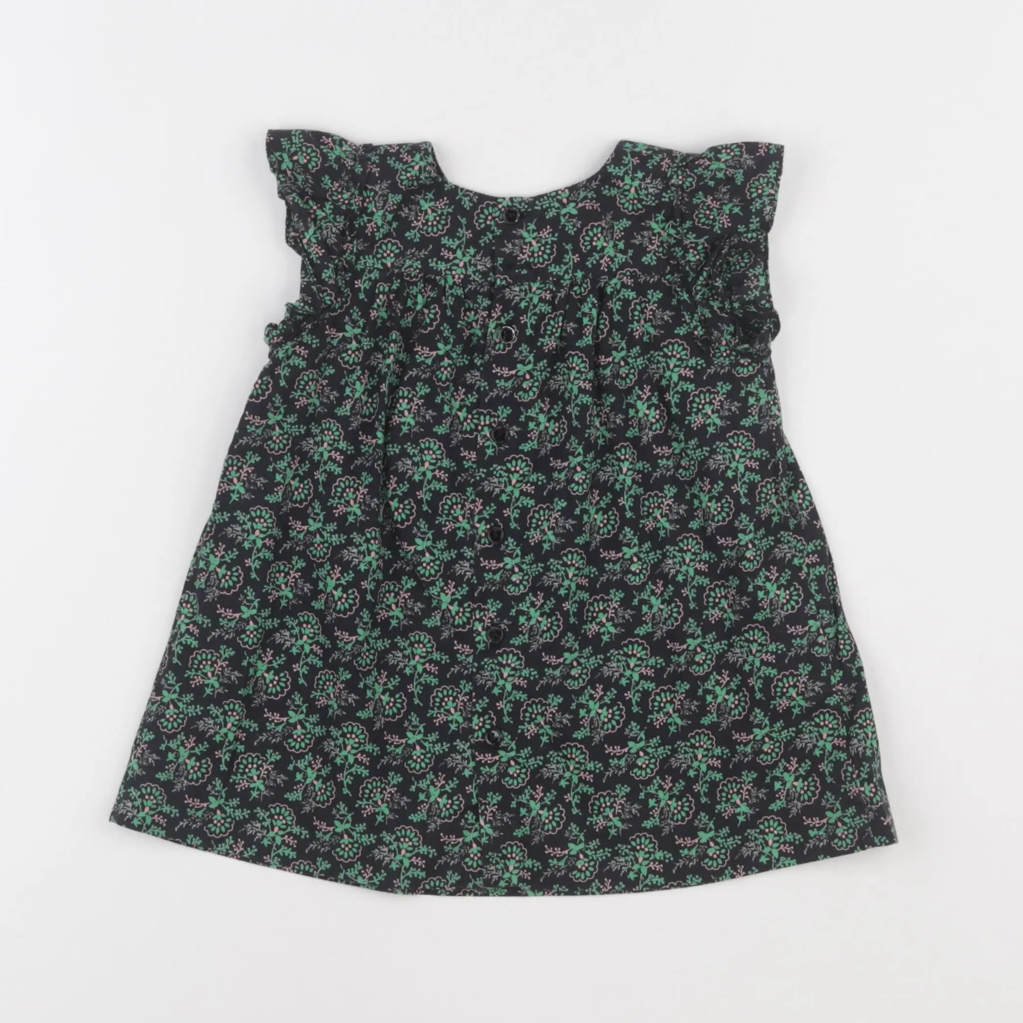 Bonpoint - robe vert - 12 mois