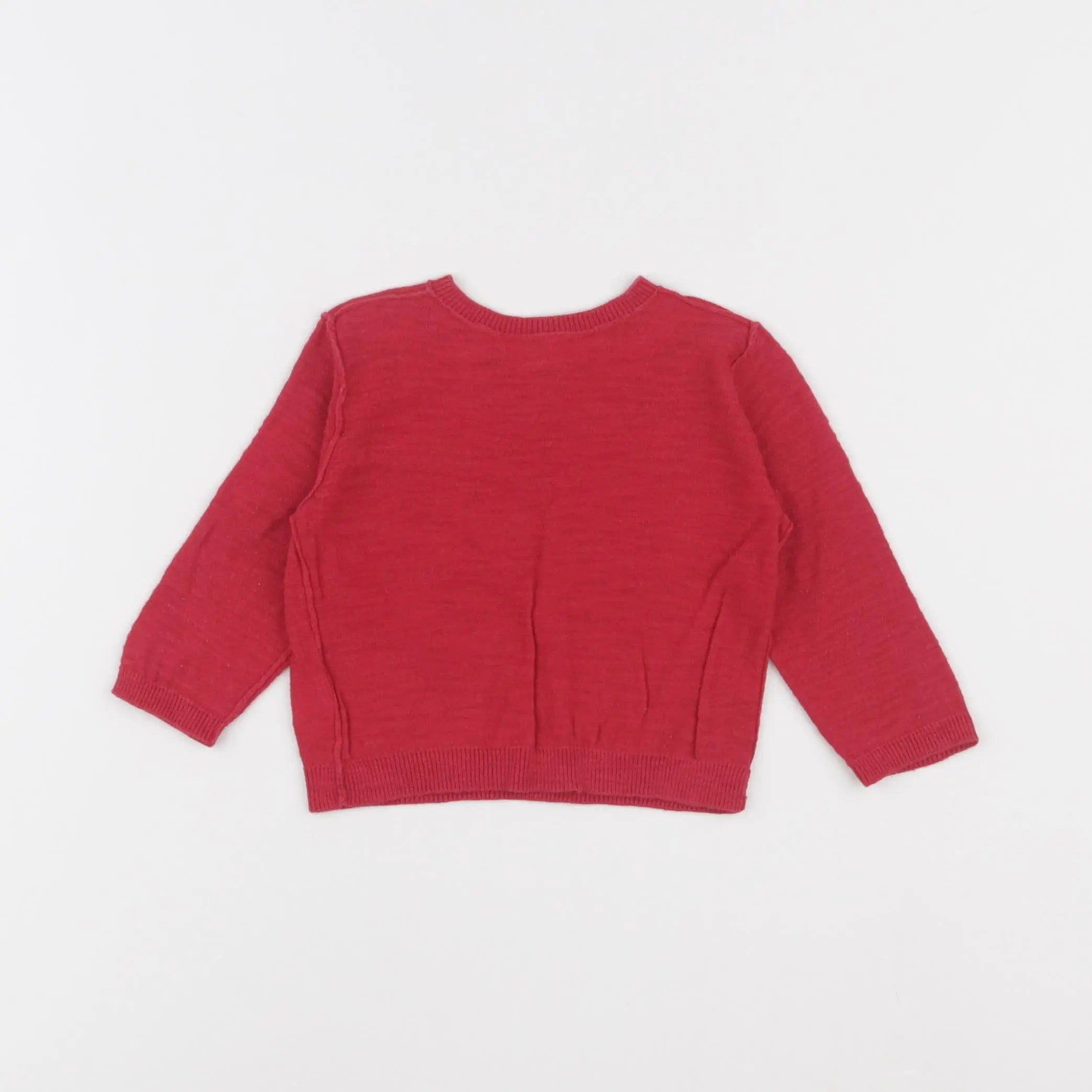 Bonpoint - pull rouge - 6 mois