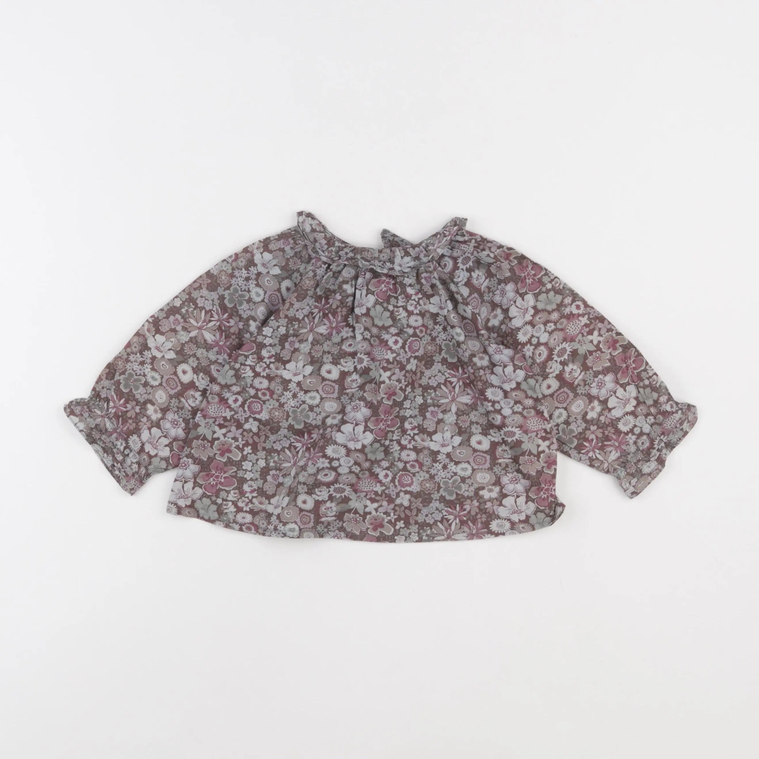 Bonpoint - blouse violet - 12 mois