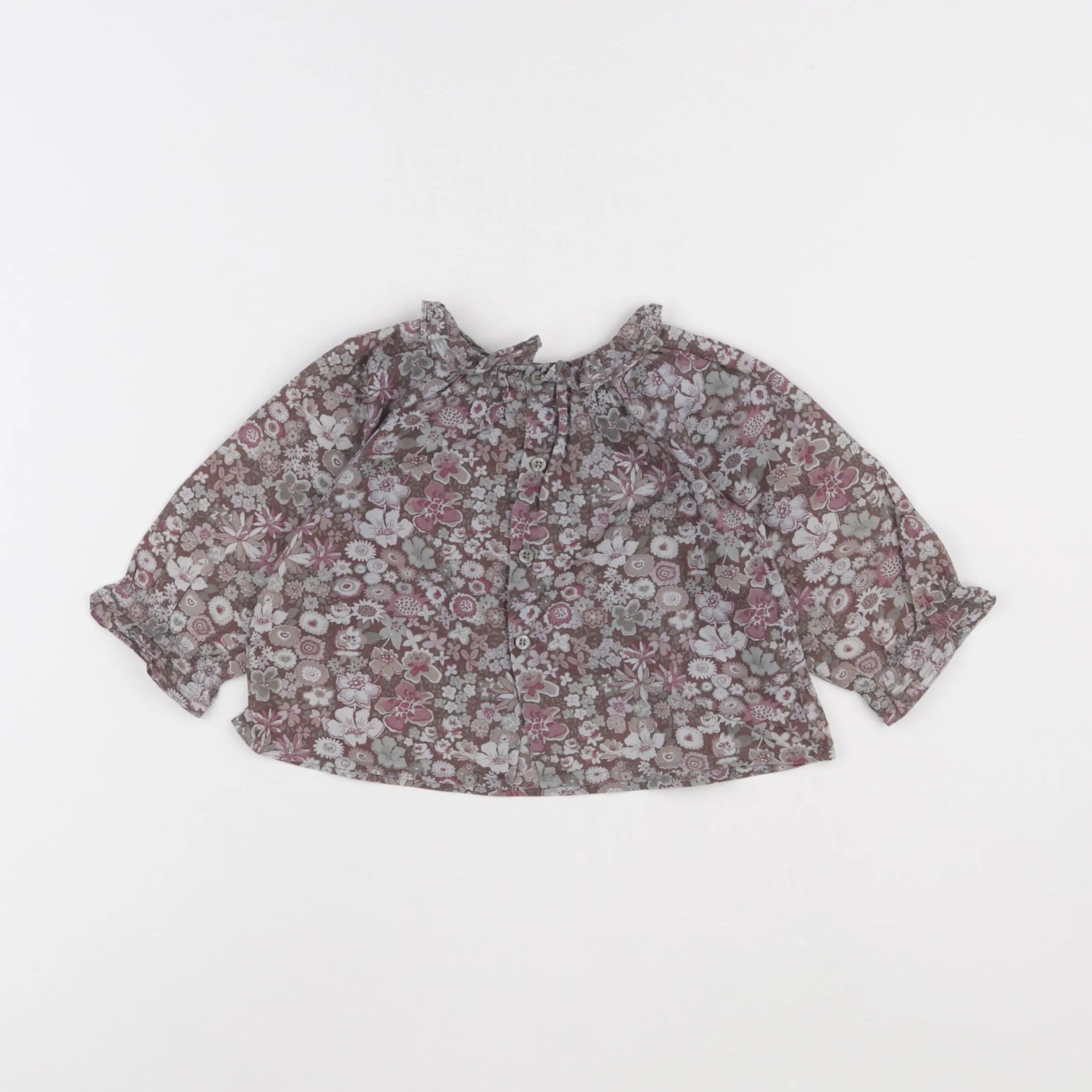 Bonpoint - blouse violet - 12 mois