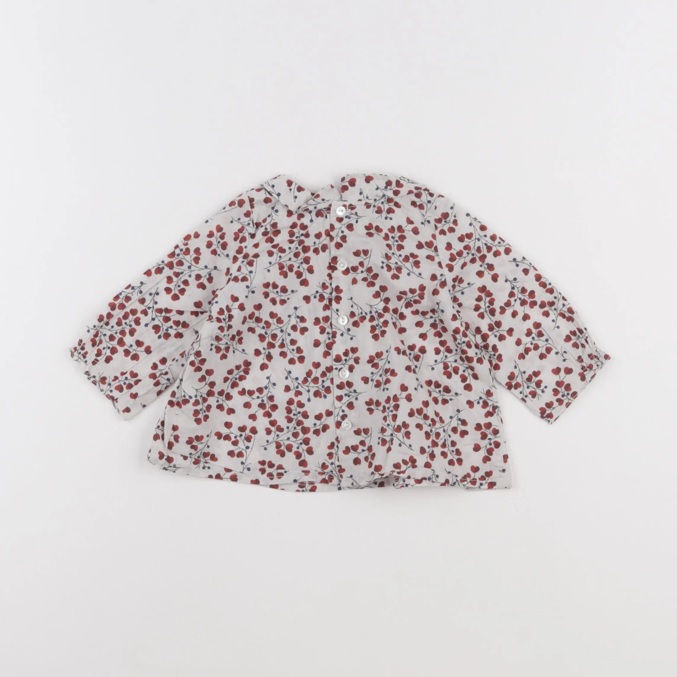 Bonpoint - blouse rouge - 6 mois