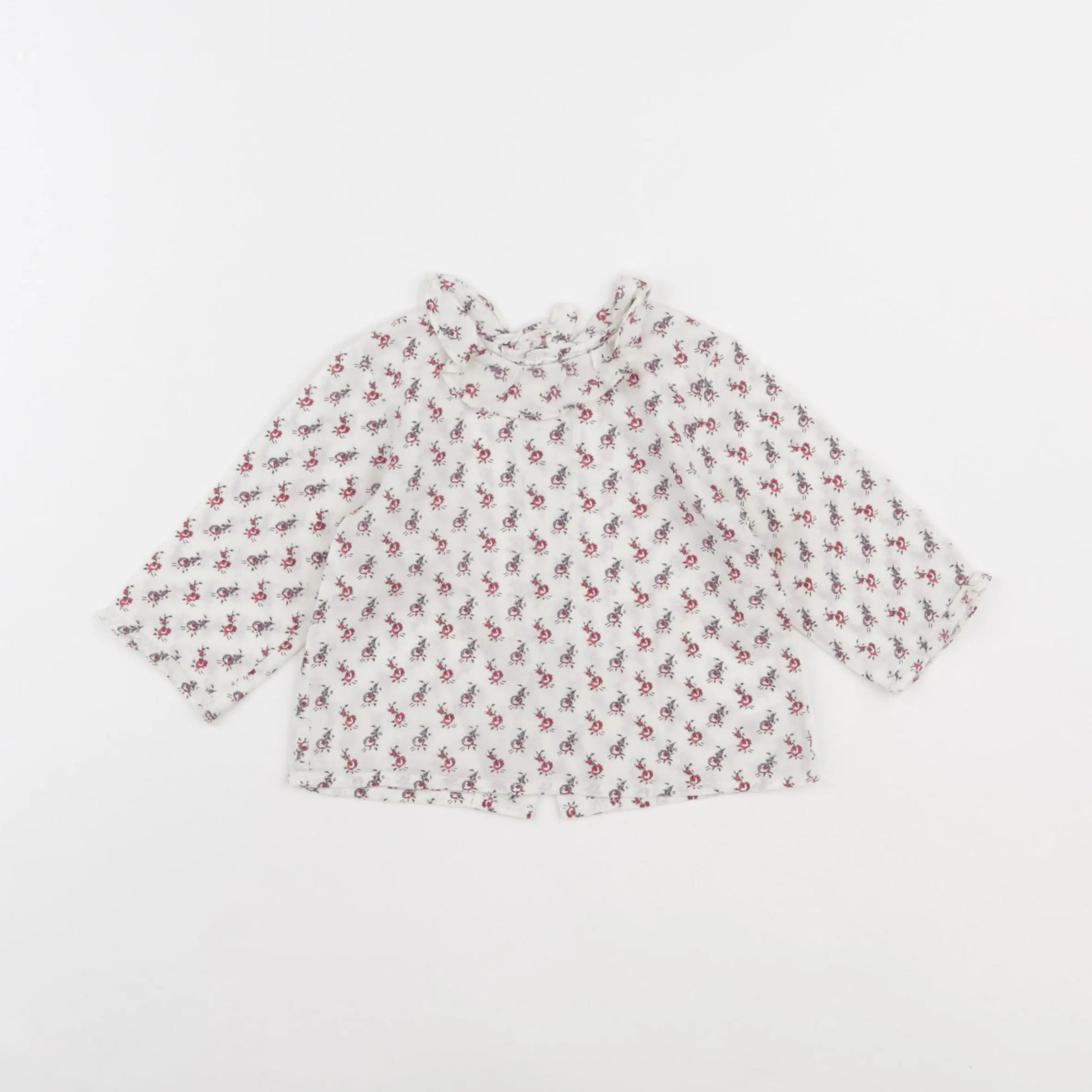 Bonpoint - blouse rouge - 6 mois